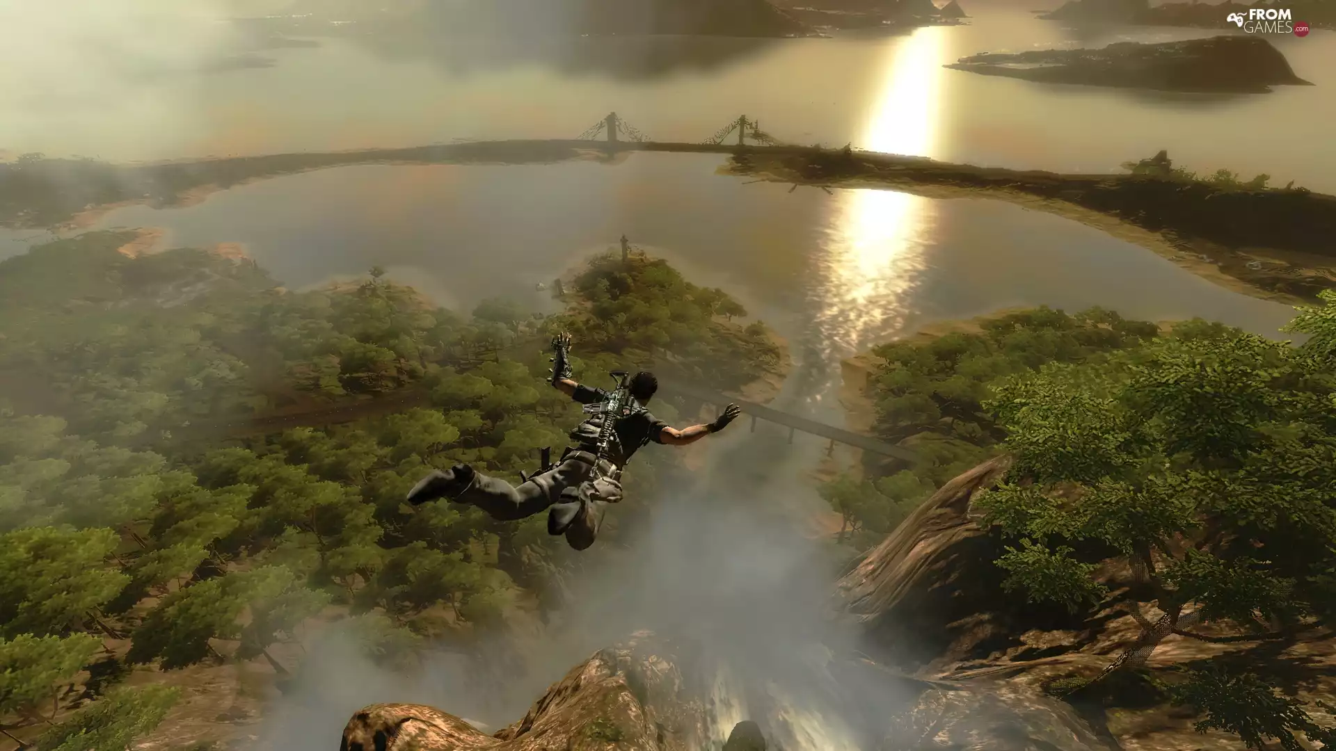 View, Just Cause 2, parachutist