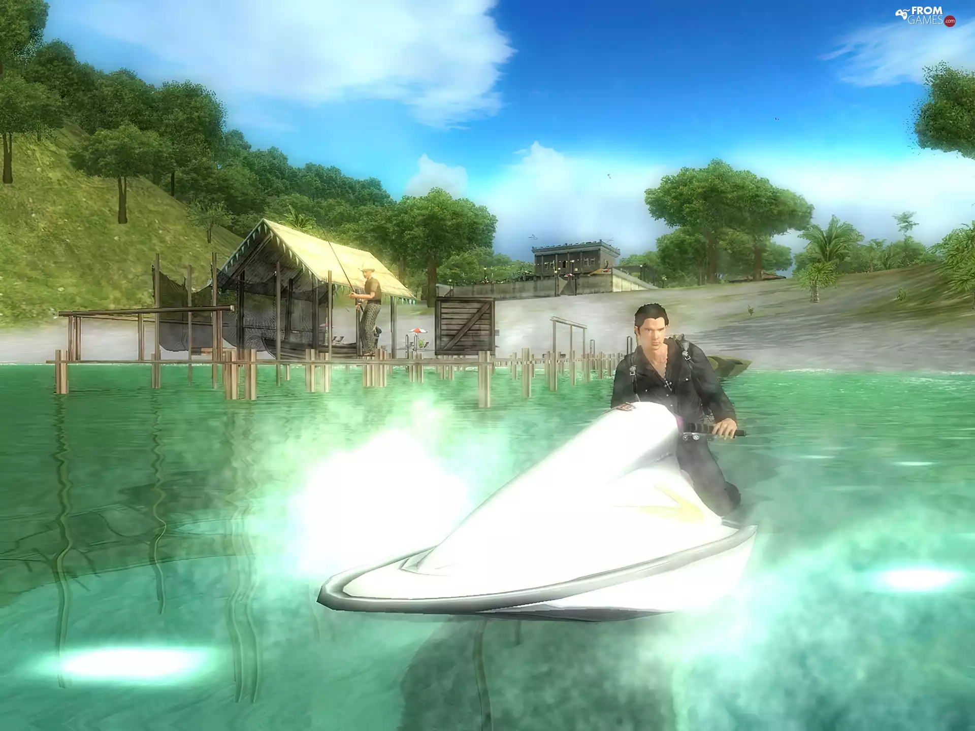water, Just Cause 2, scooter