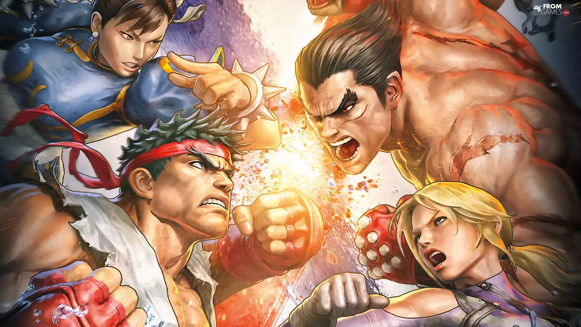 ryu, Nina Williams, Kazuya Mishima, Chun-Li