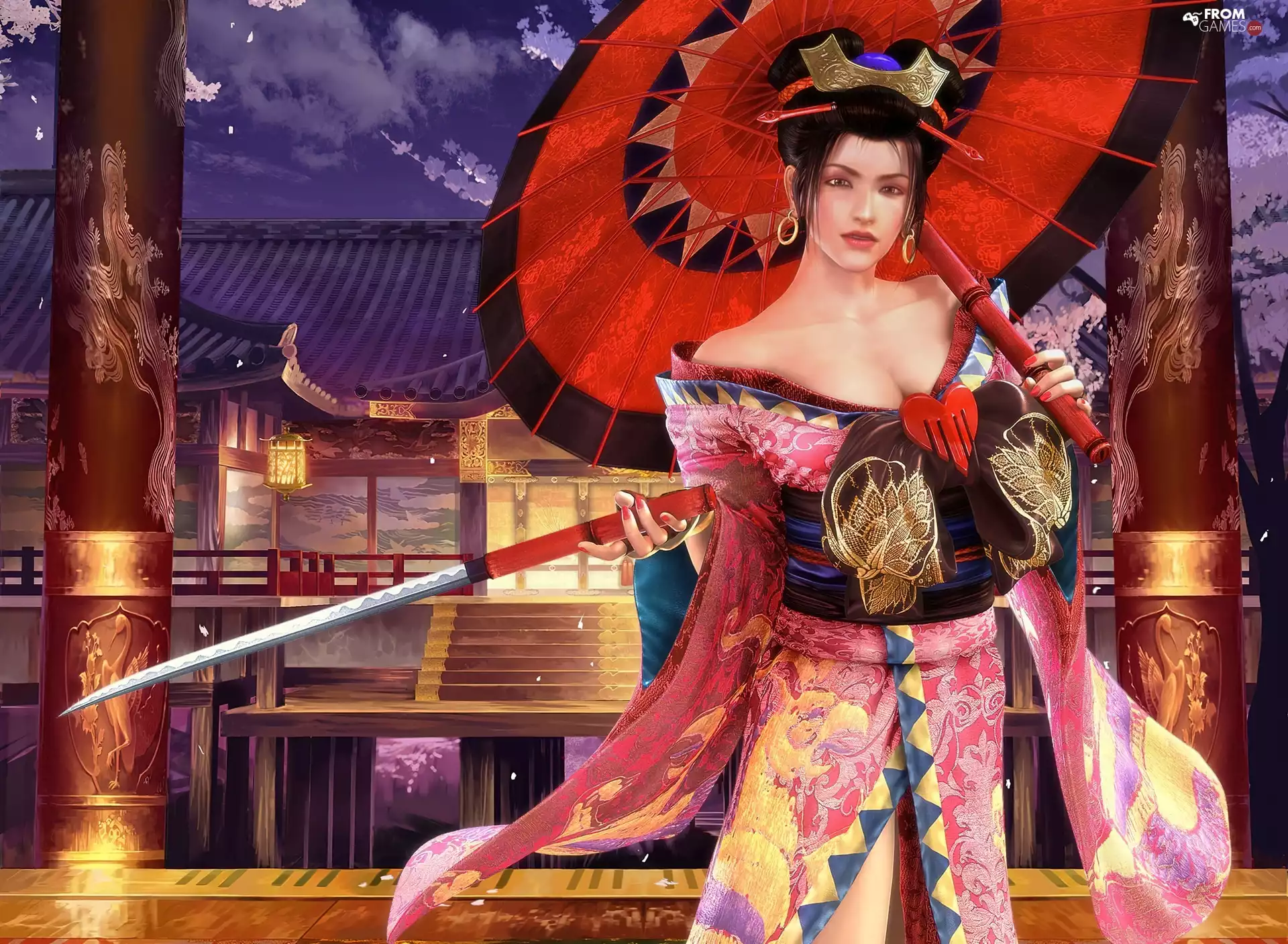 kimono, Setsuka, Umbrella