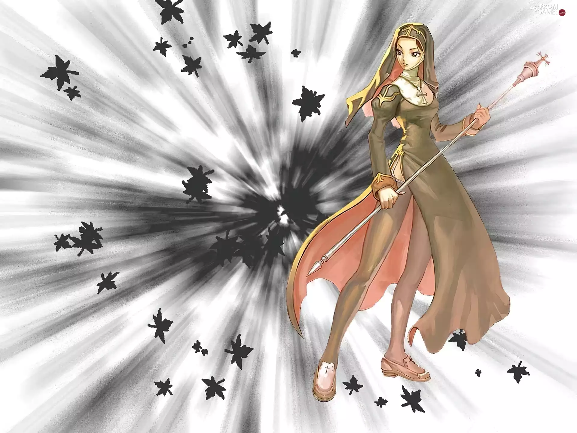 spear, Leaf, form, Women, Ragnarok