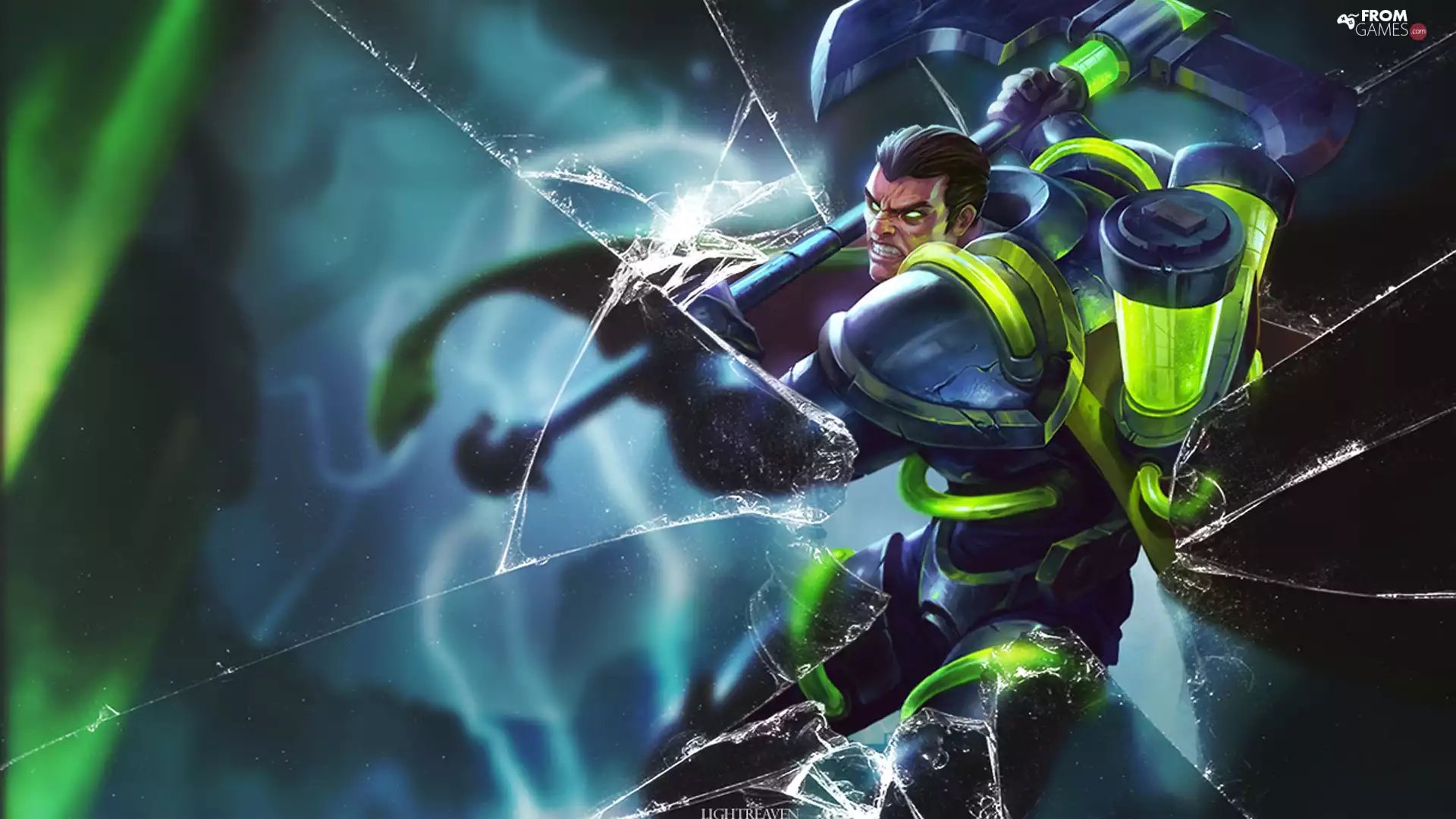 Of, Bioforge, Cracked, League, Darius, Legends, screen