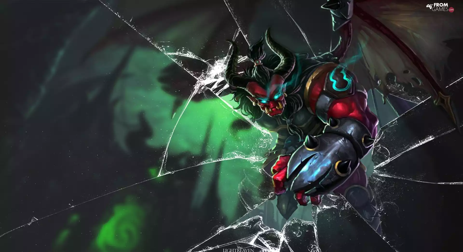 Of, Gatekeeper, Cracked, League, Galio, Legends, screen