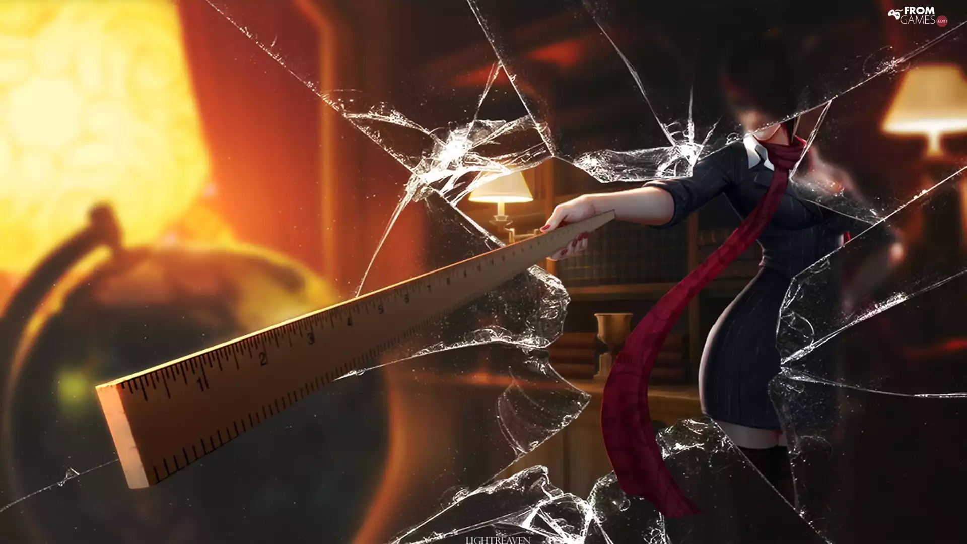 Of, Headmistress, Cracked, League, Fiora, Legends, screen