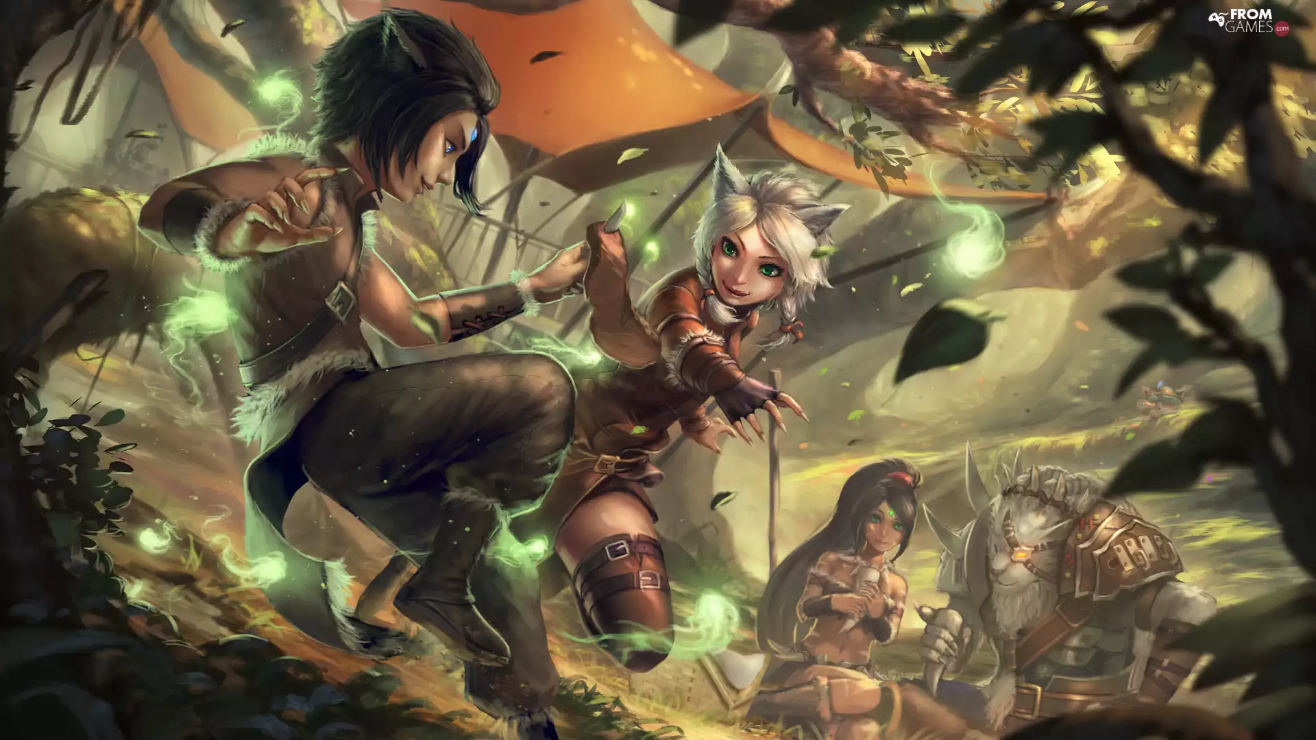 Rengar, League of legends, Nidalee