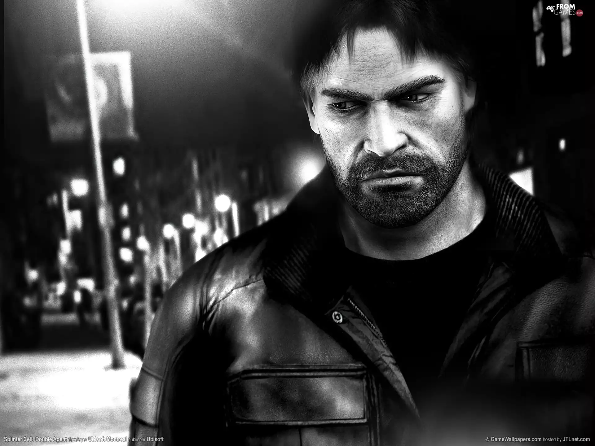 Leather, Splinter Cell Double Agent, beard, Jacked, a man