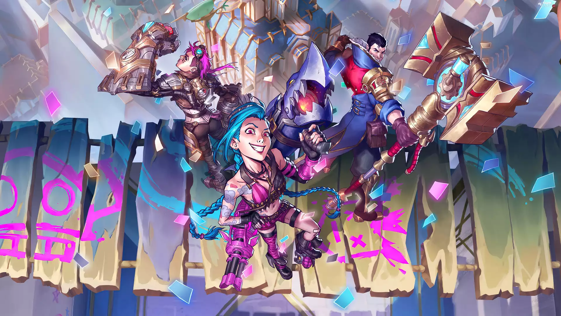 Characters, League Of Legends, poster, game