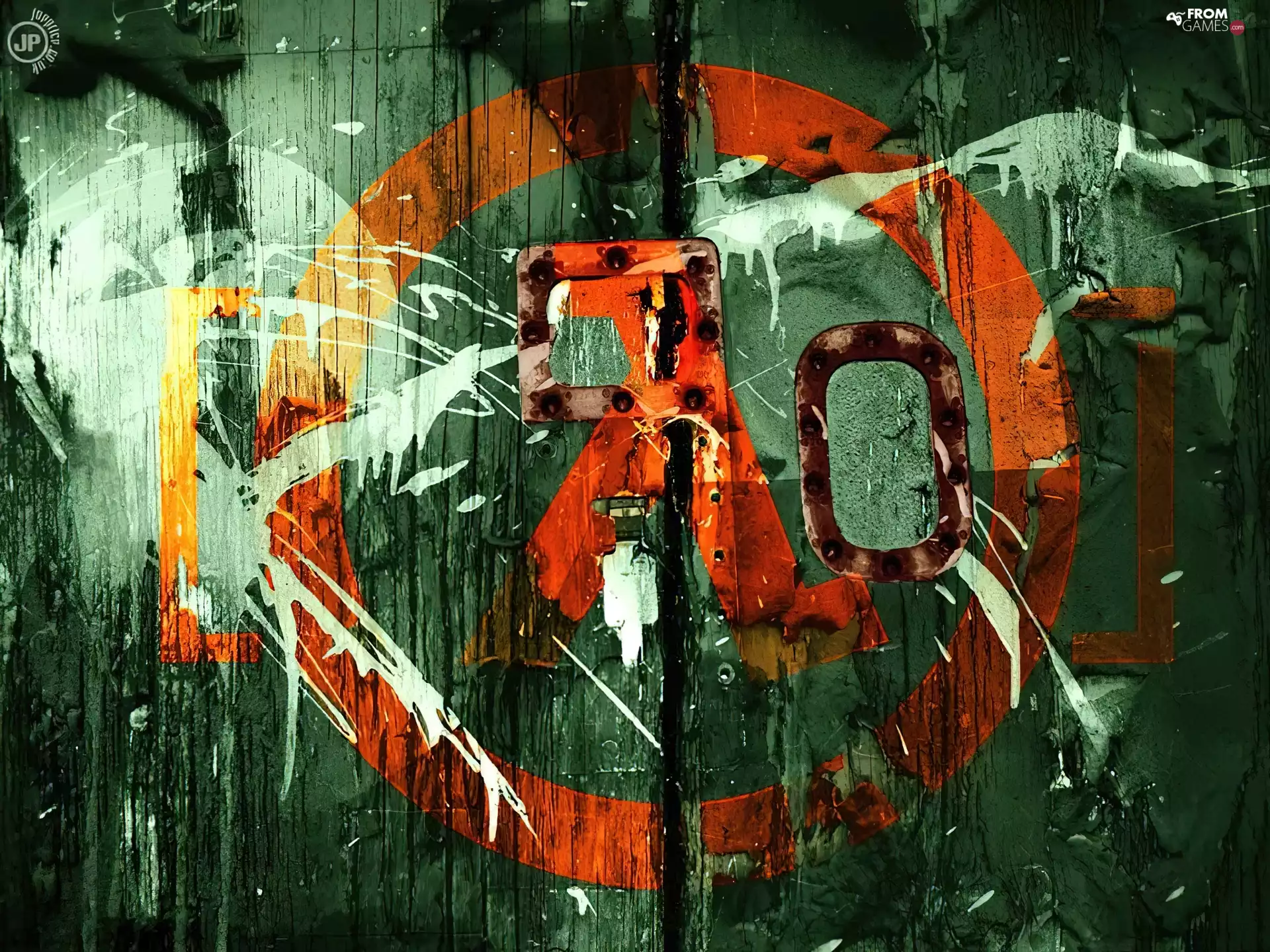 Doors, logo, Half Life 2, paint