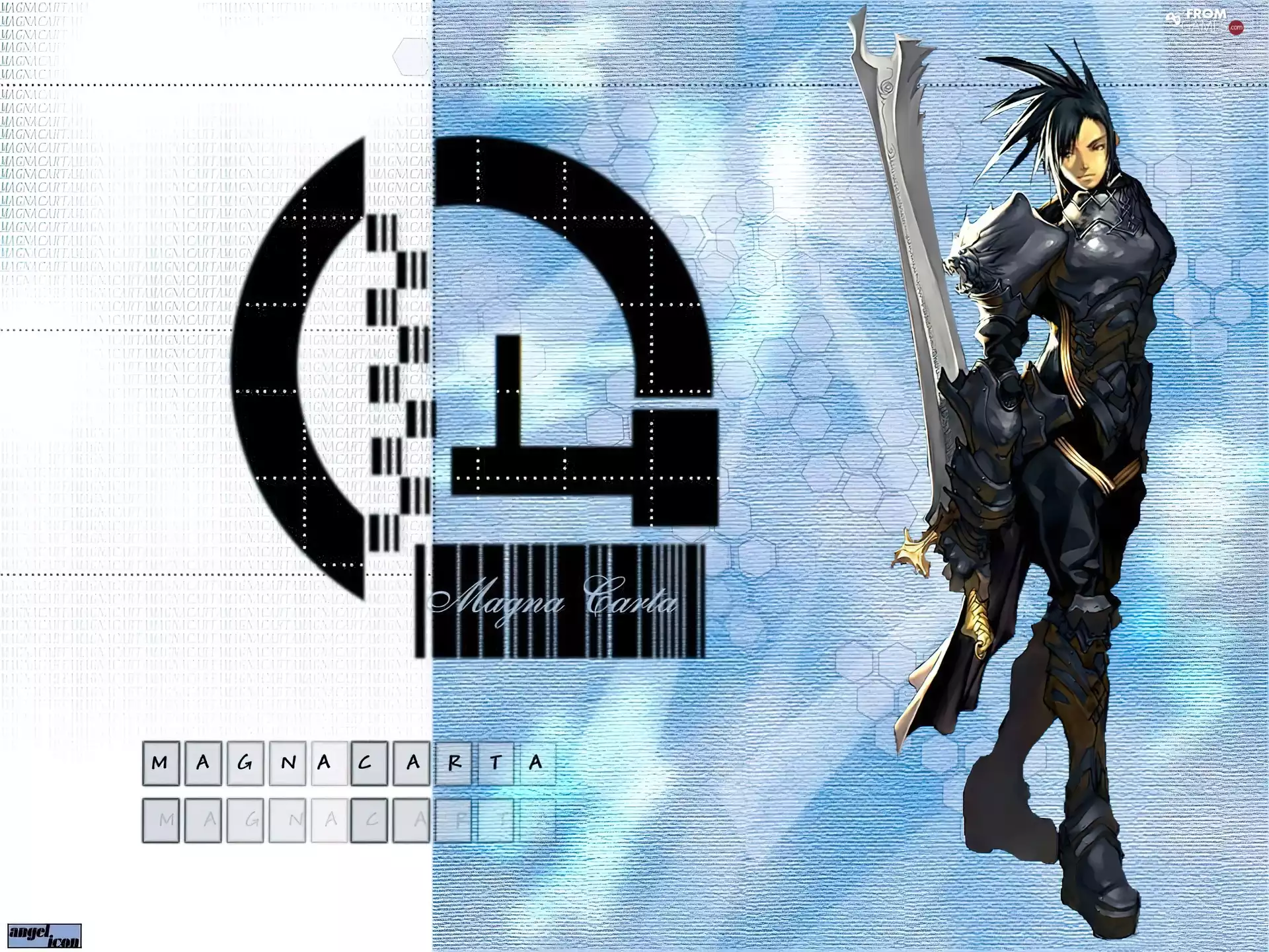 Magna Carta, a man, fighter, form, sword