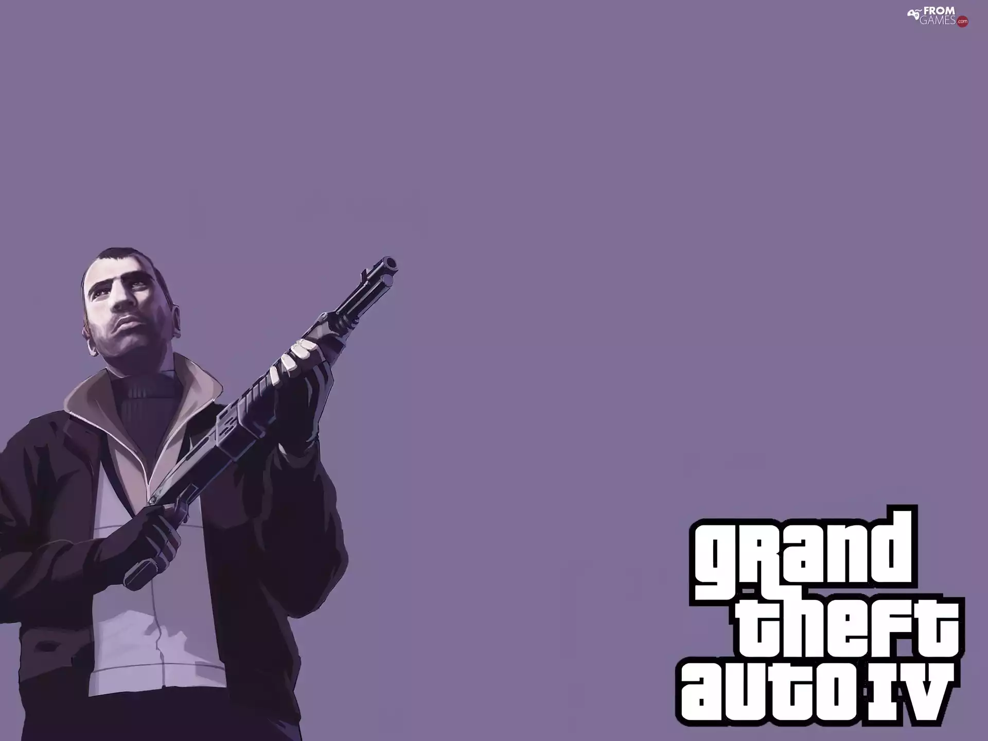 Gta 4, a man, Weapons, form