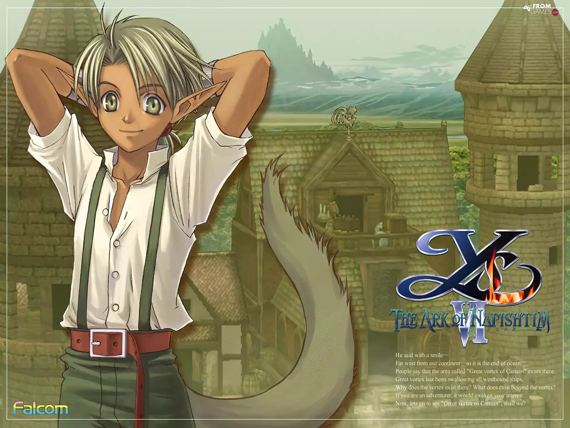 a man, Ys Vi The Ark Of Napishtim, graphics, Manga, elf, form