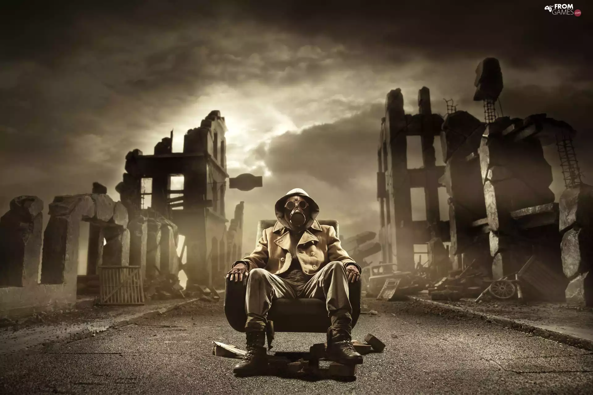 form, ruins, Stalker, Mask