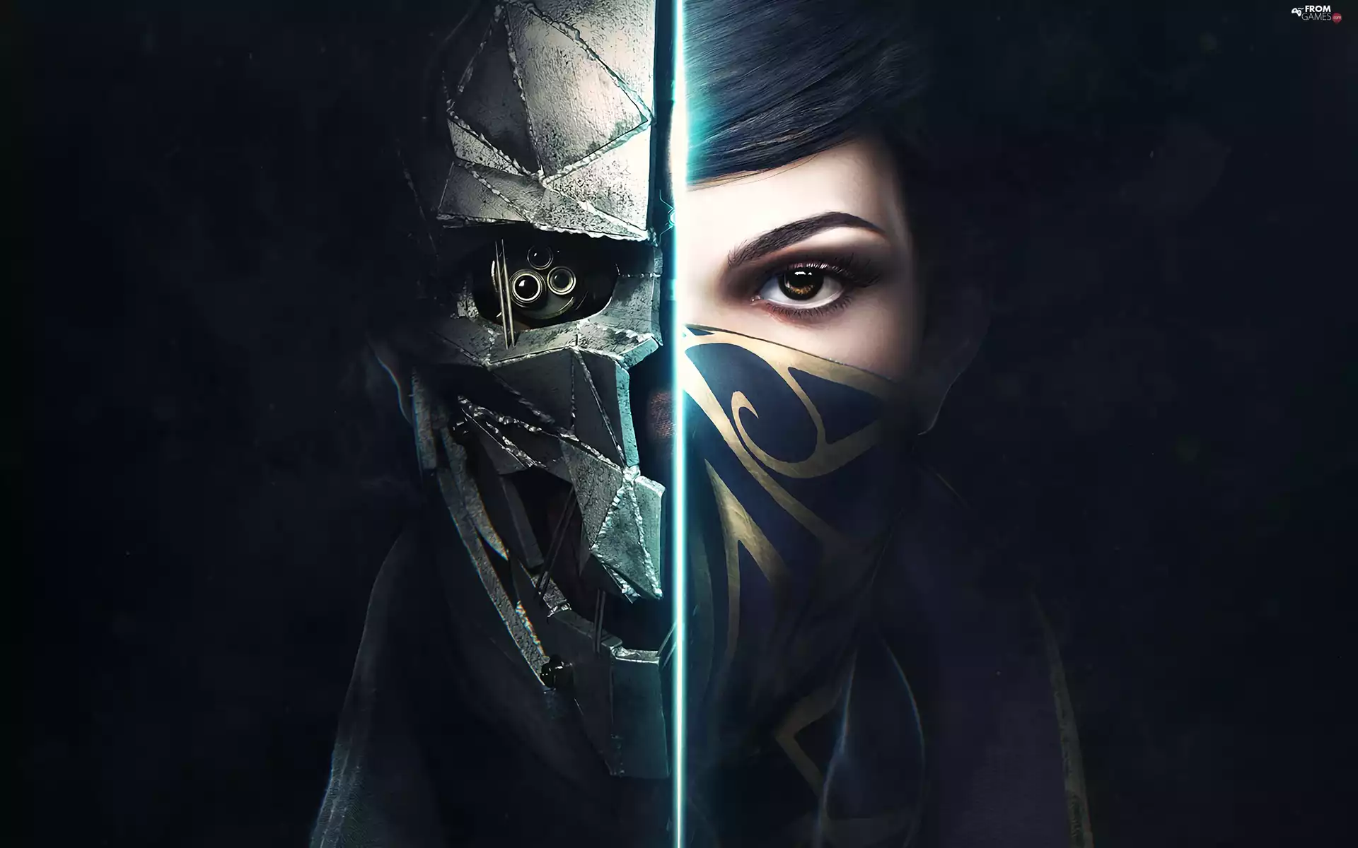 Corvo, Emily Kaldwin, Mask, Women, Dishonored 2