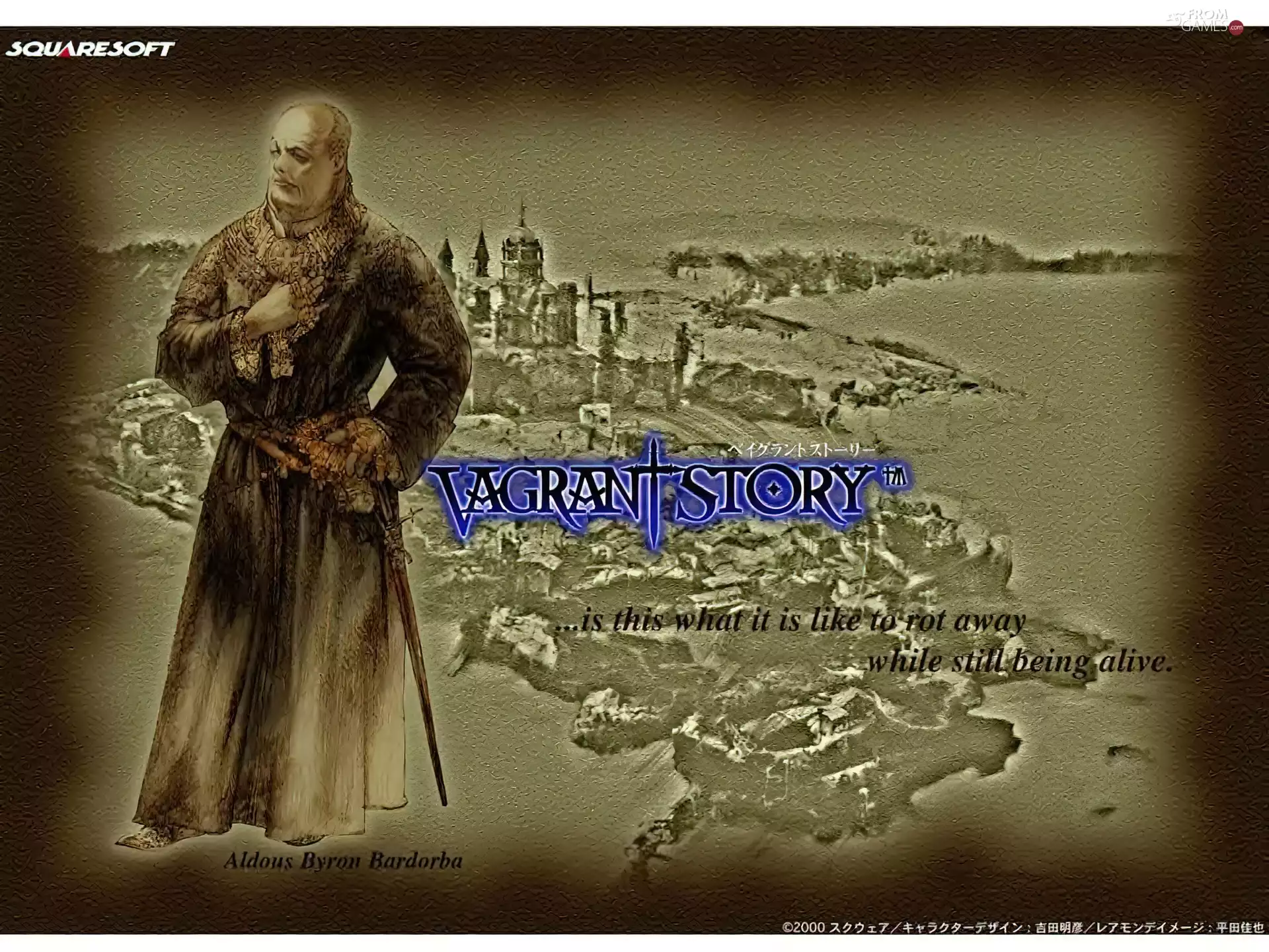 Vagrant Story, fantasy, monk, a man