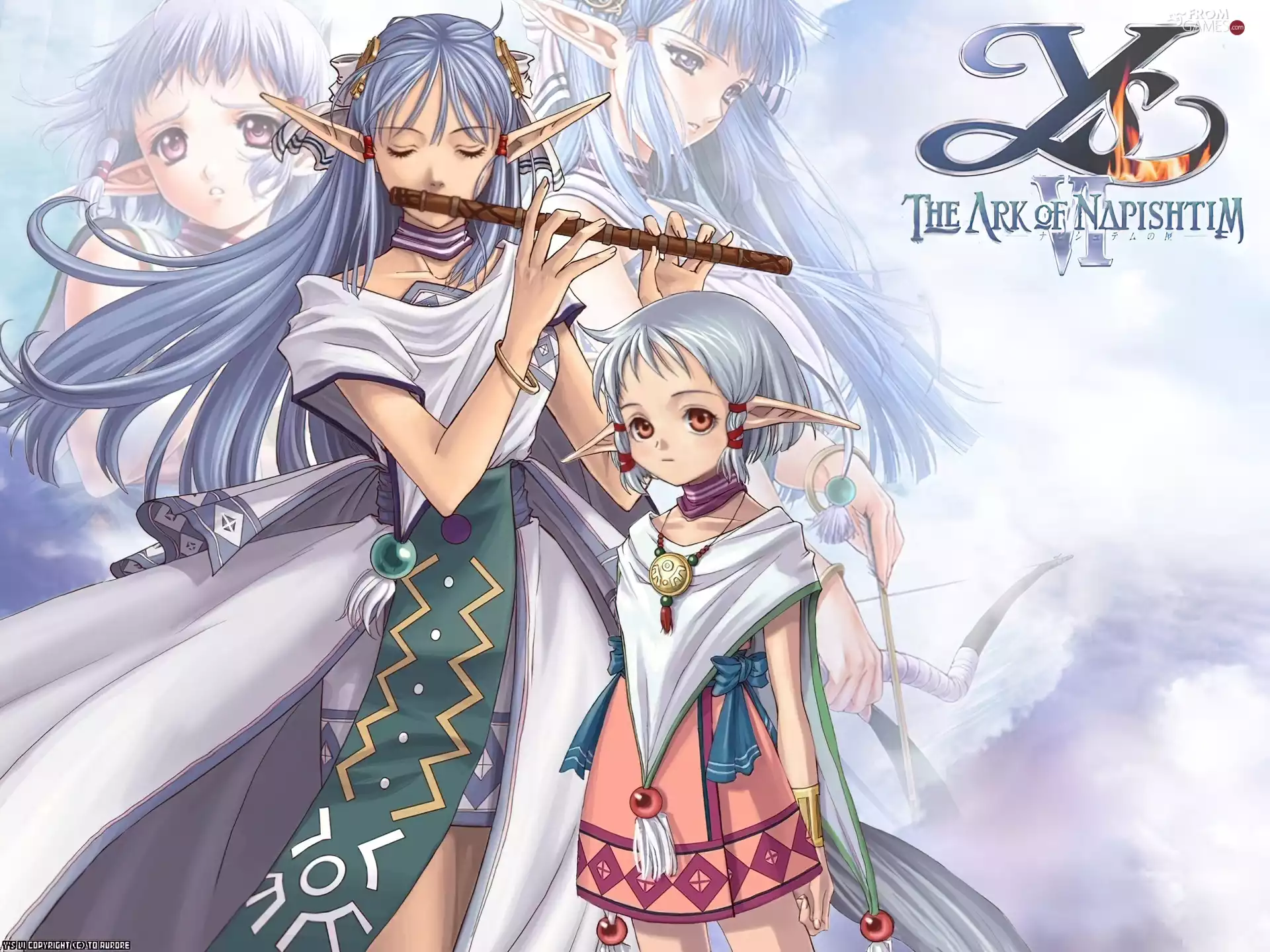 Women, Ys Vi The Ark Of Napishtim, flute, Manga, elf, form