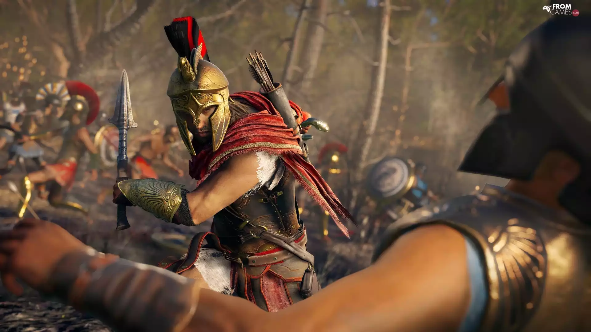 game, Fight, Character - Misthios Alexios, Assassins Creed Odyssey