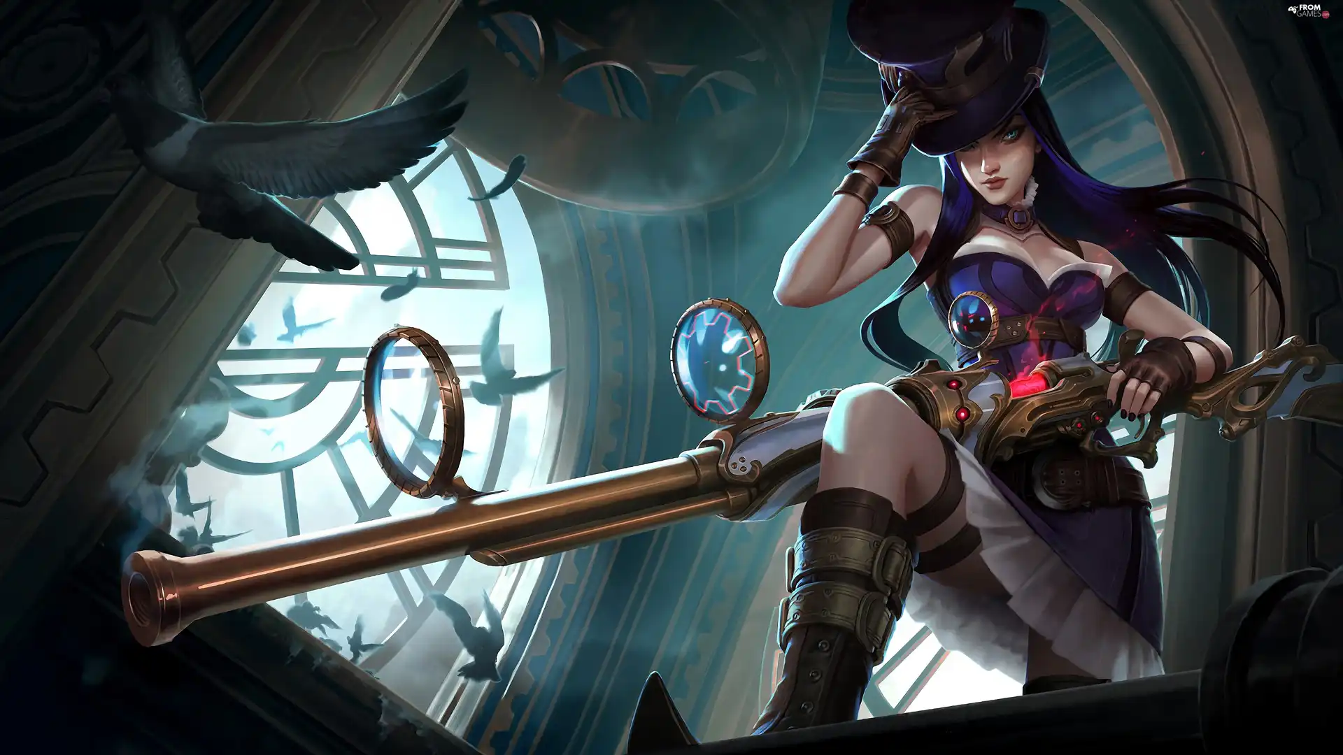 form, Women, League Of Legends, Caitlyn, game