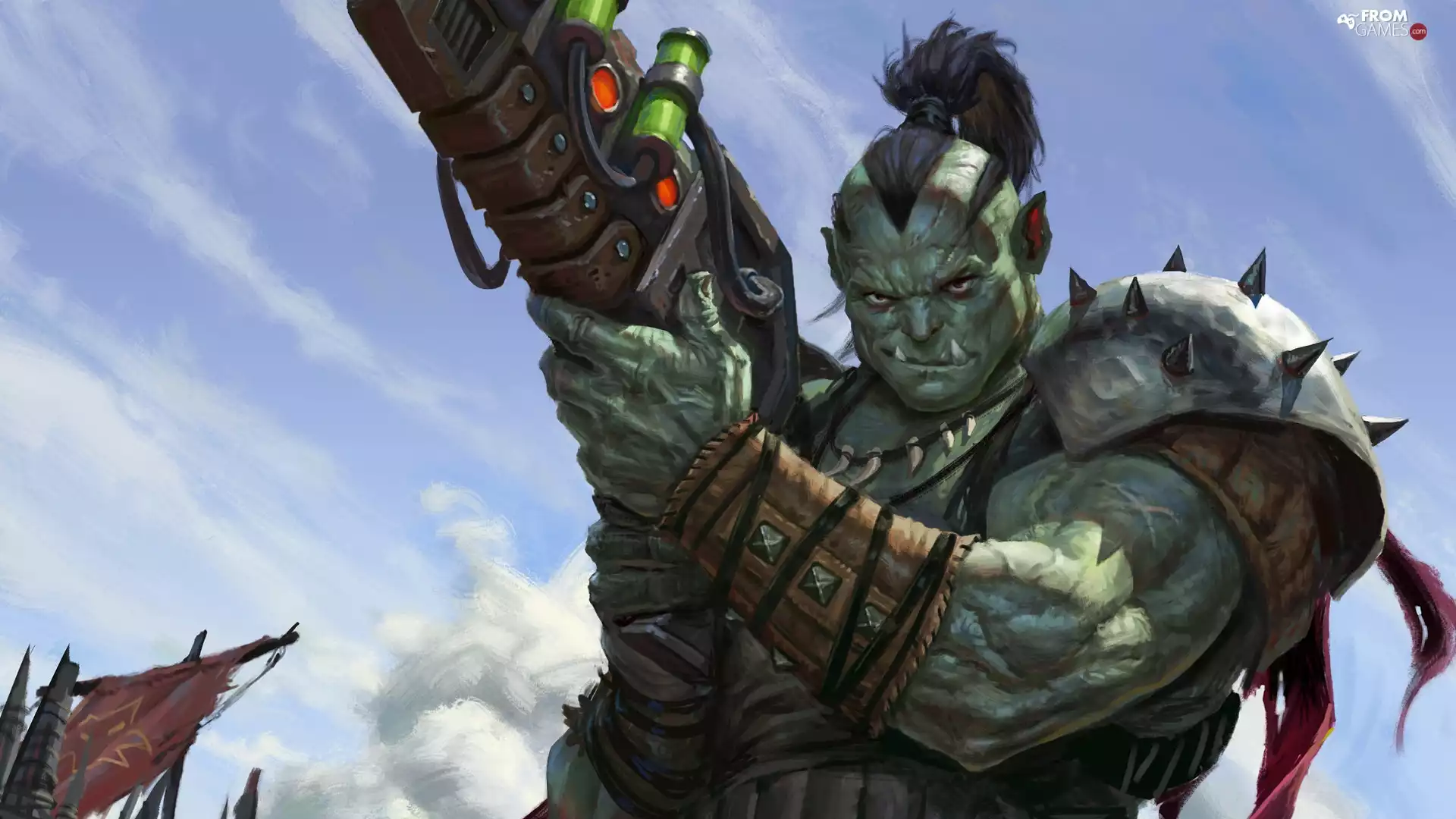 fighter, game, World of Warcraft, Ork