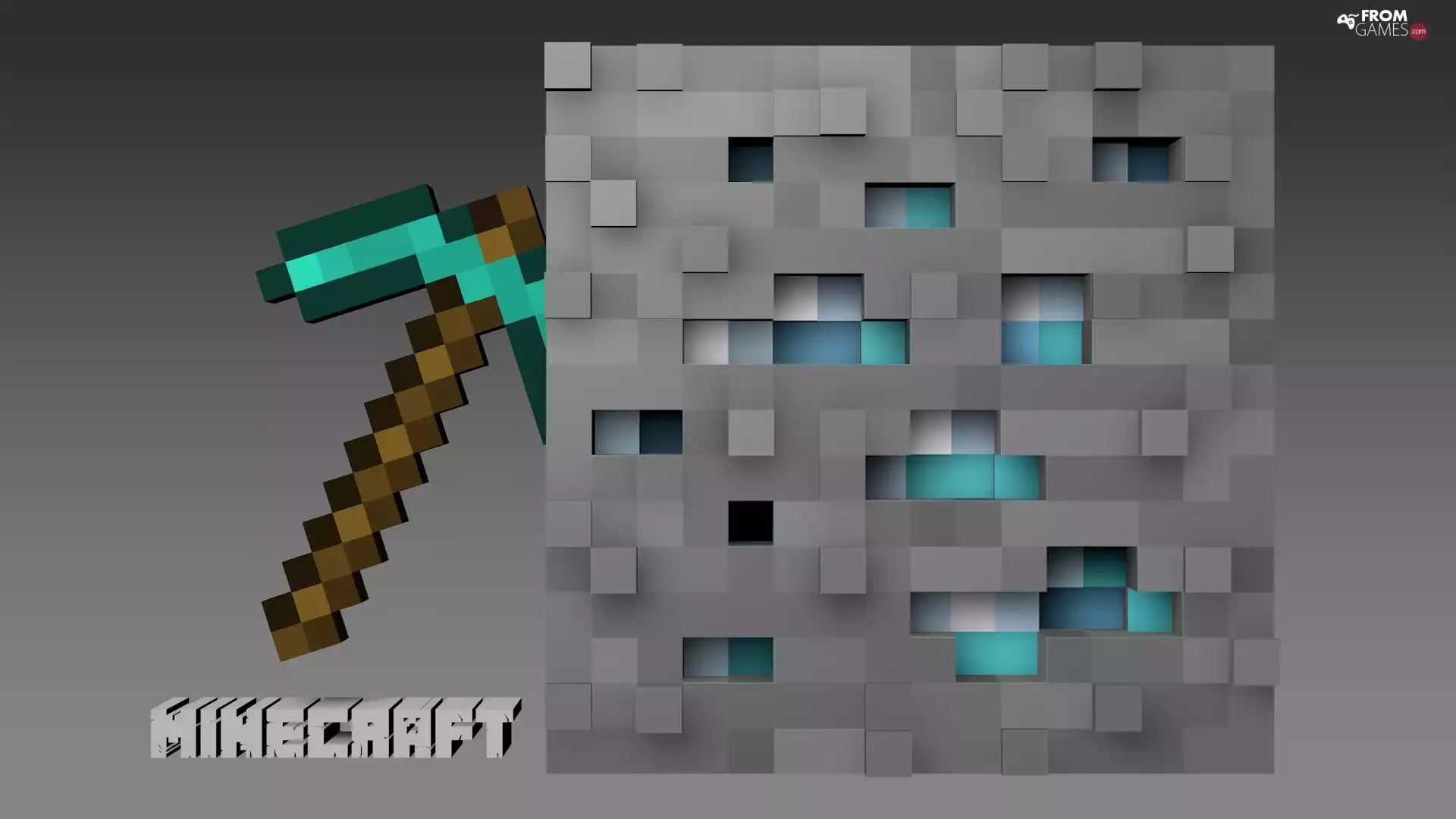 Minecraft, diamond, Ginger, pick
