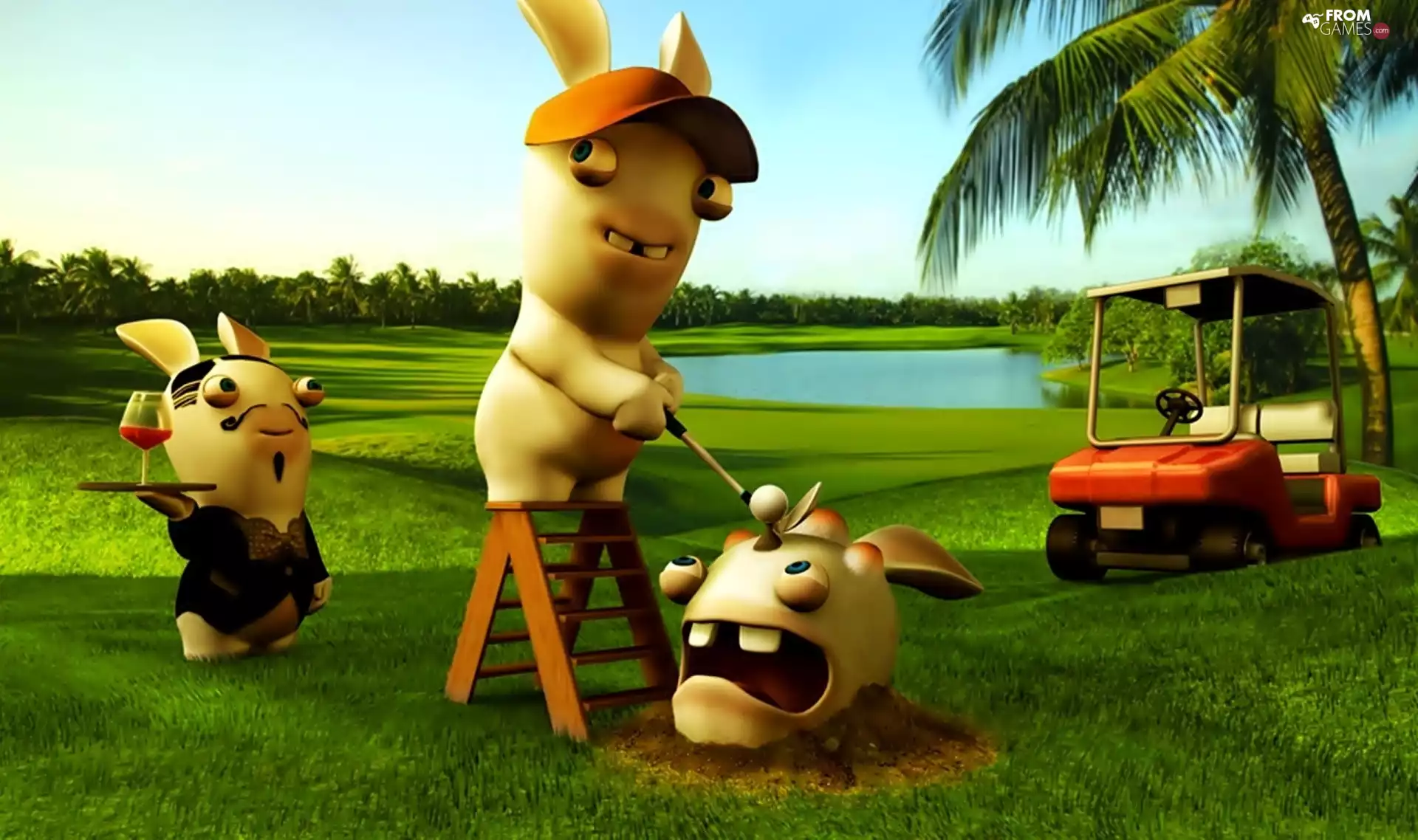 game, Rayman Raving Rabbids