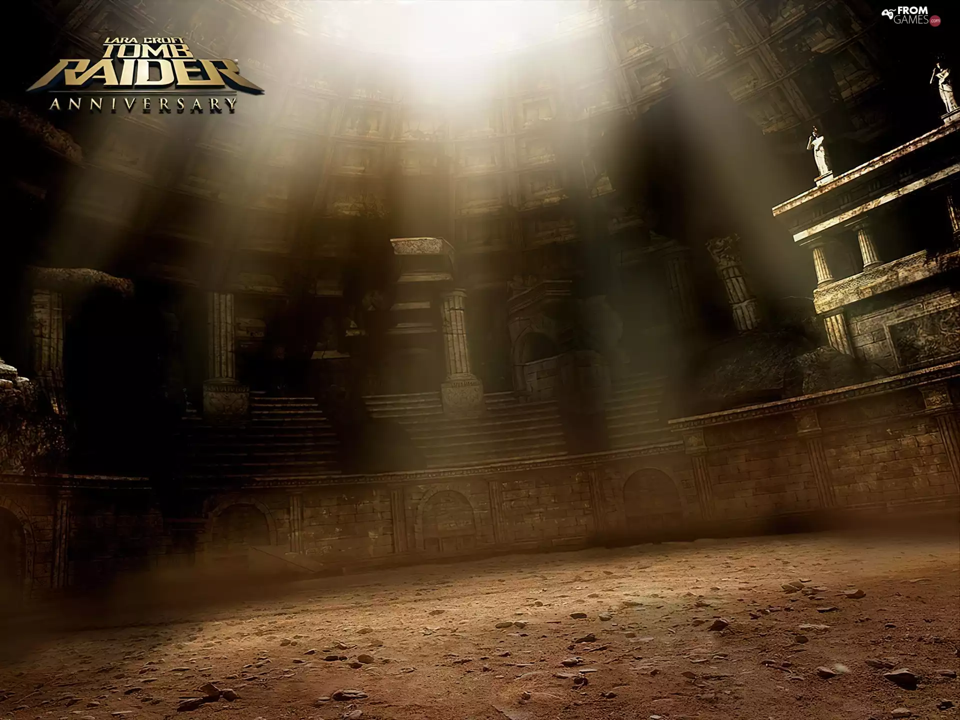 Tomb Raider Anniversary, temple, arena