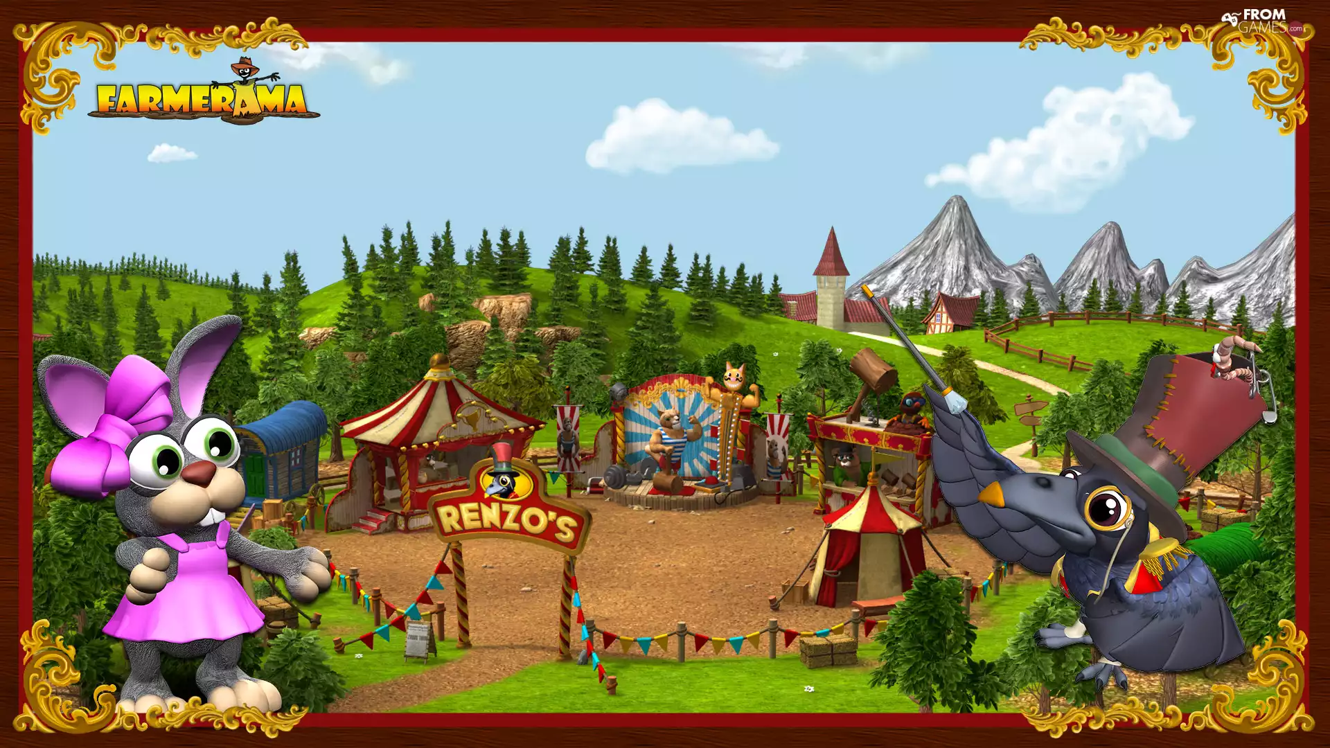 Rabbit, Bird, Farmerama, Renzo Town, game