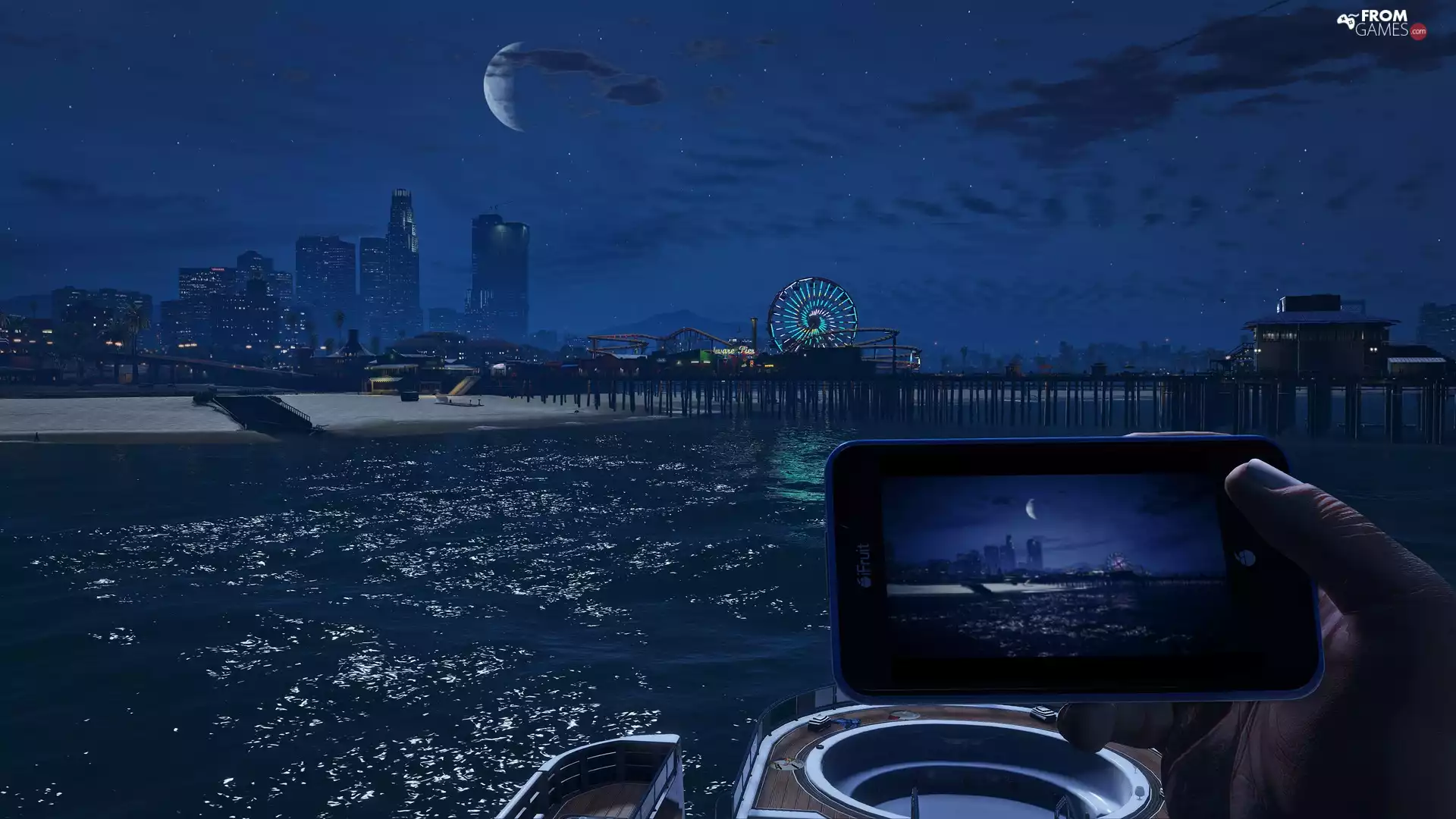 Night, skyscraper, GTA 5, Town