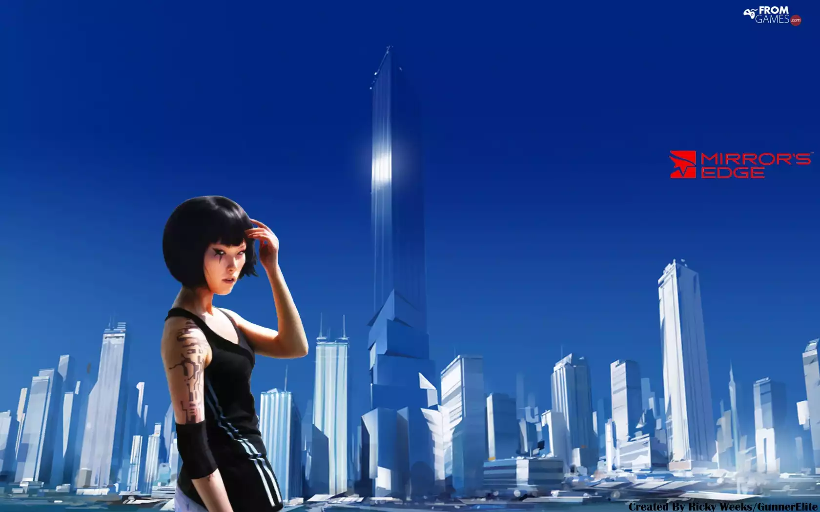 Town, Mirrors Edge, skyscrapers