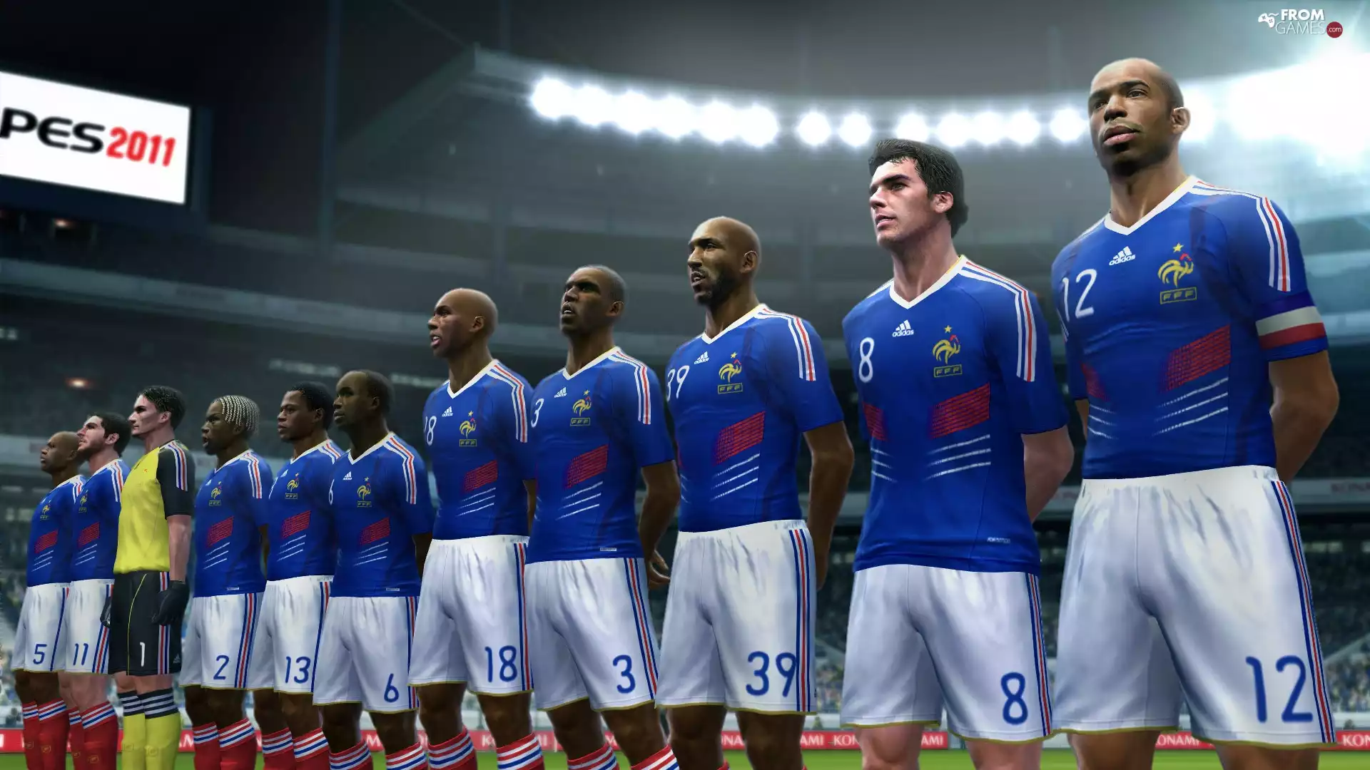 France, Pro Evolution Soccer 2011, representation