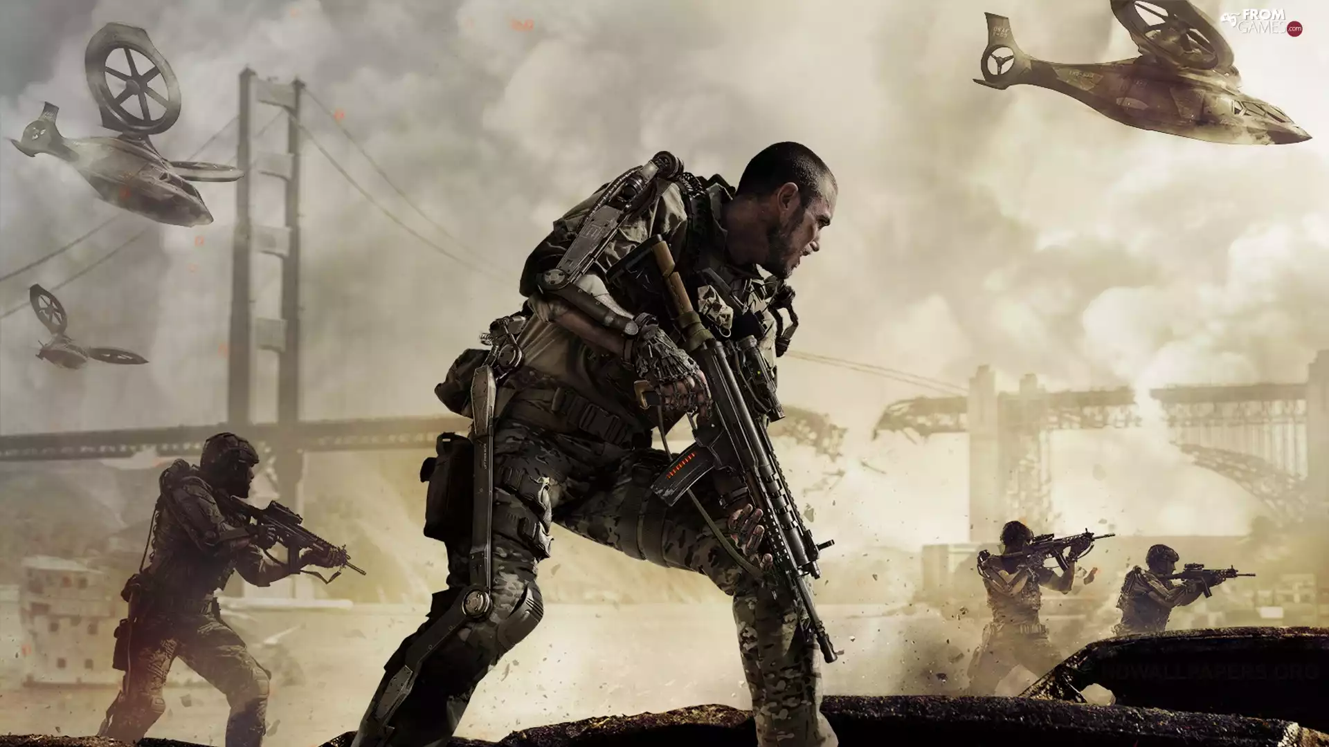 Call of Duty, soldier, Fight, Advanced warfare