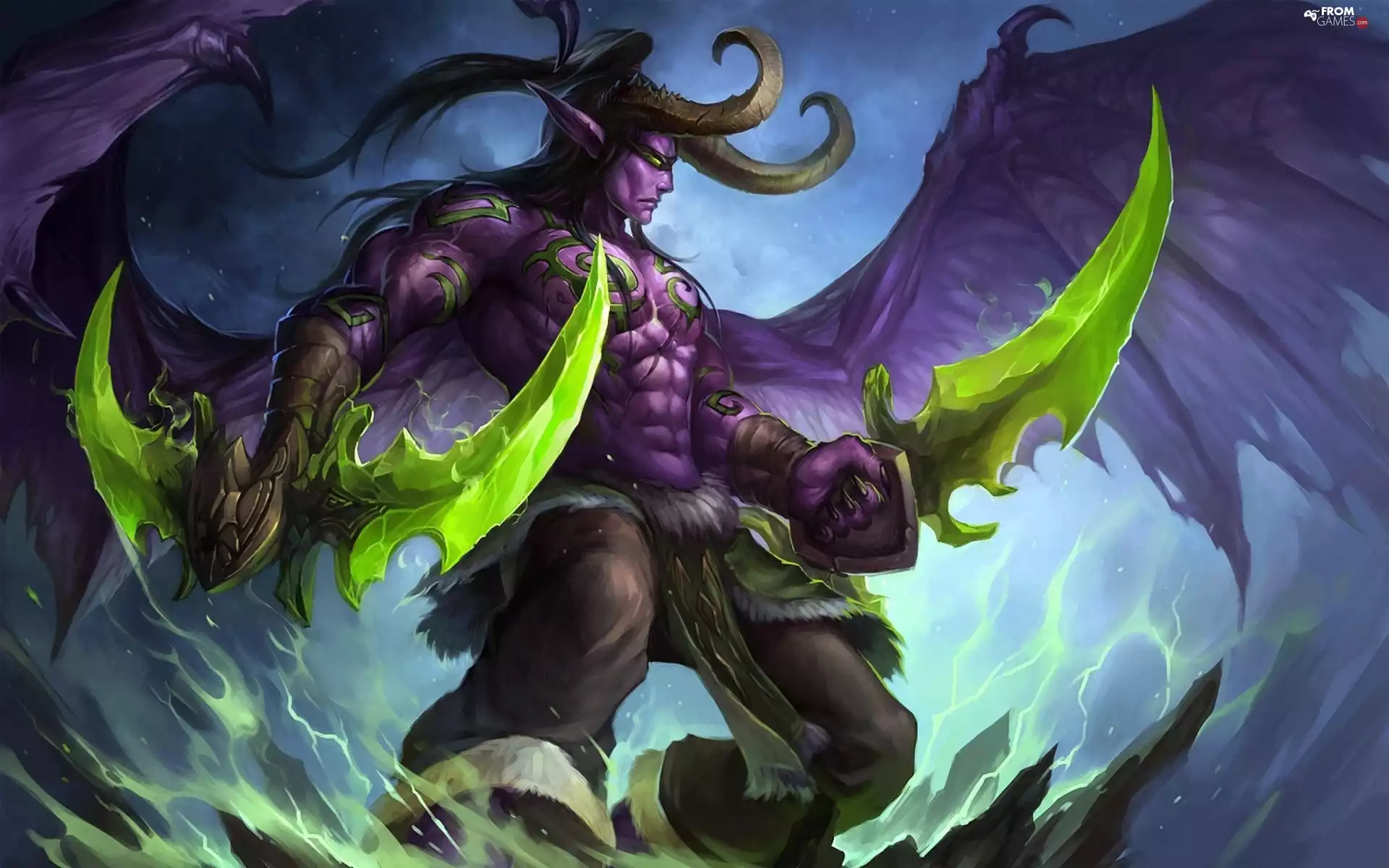 game, form, Illidan Stormrage, World of Warcraft