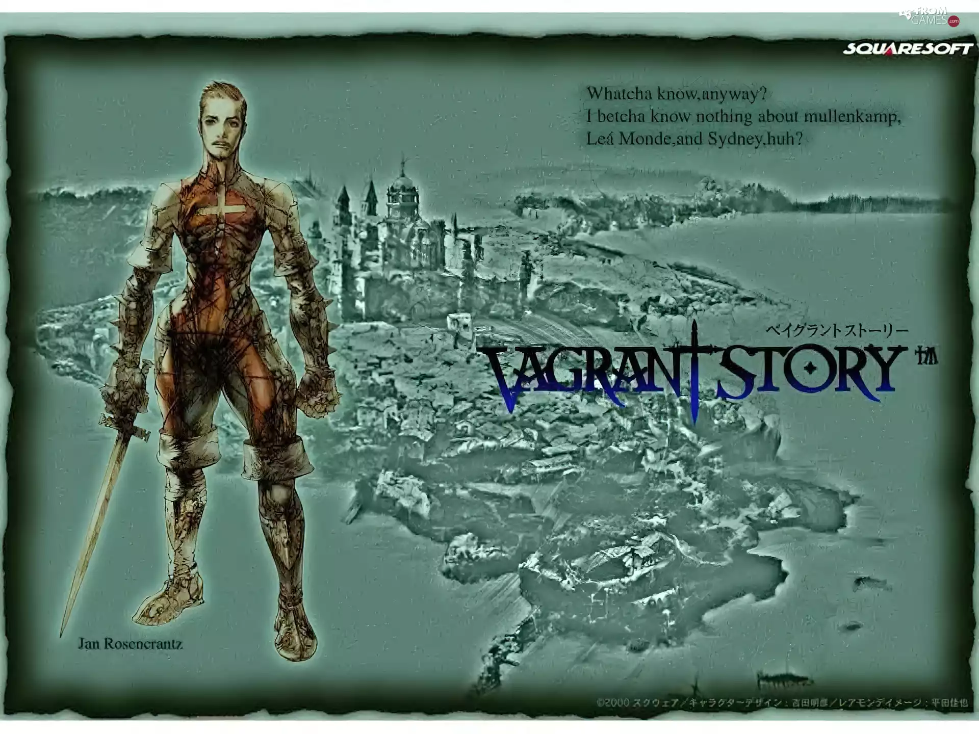 warrior, fantasy, Vagrant Story, a man