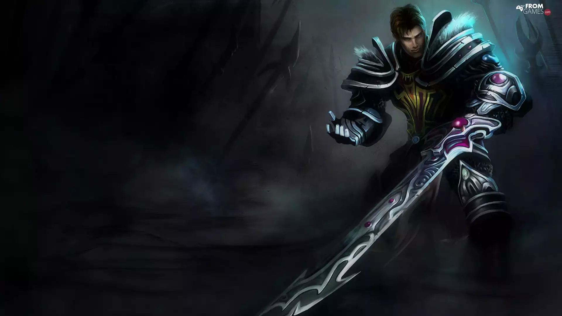 League Of Legends, sword, Armor, a man