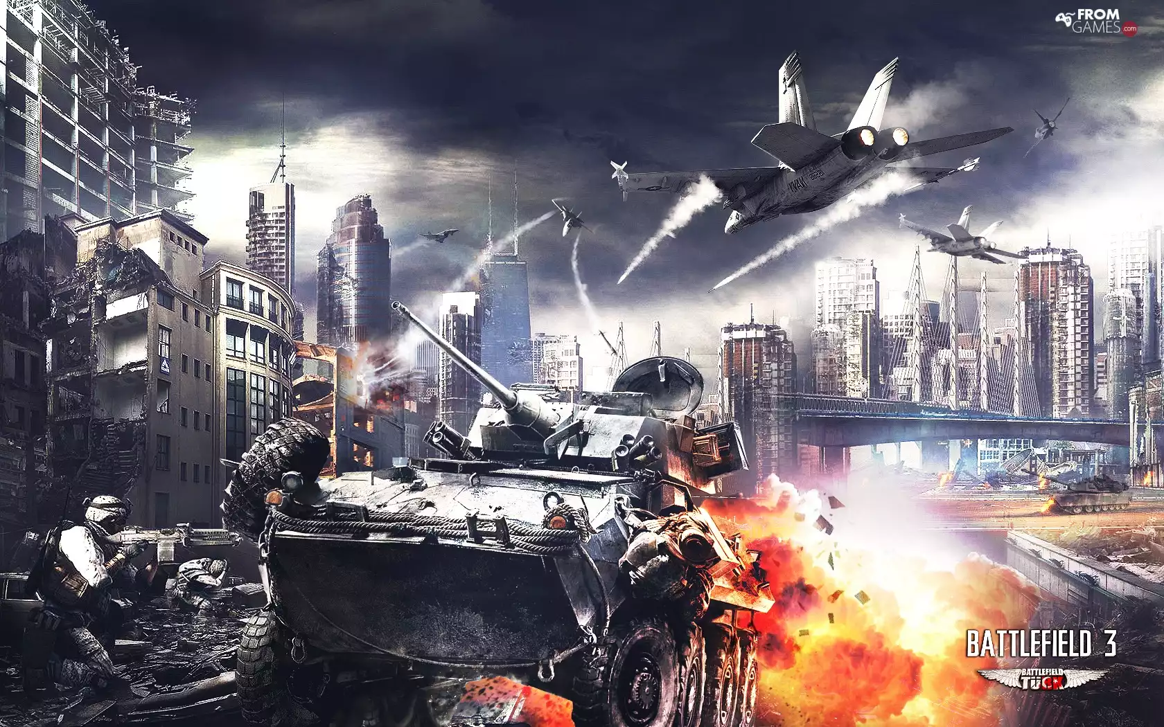 Town, Battlefield 3, tank