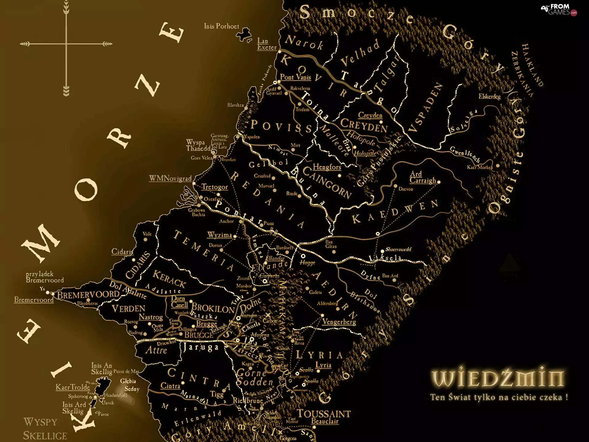 the witcher, Map