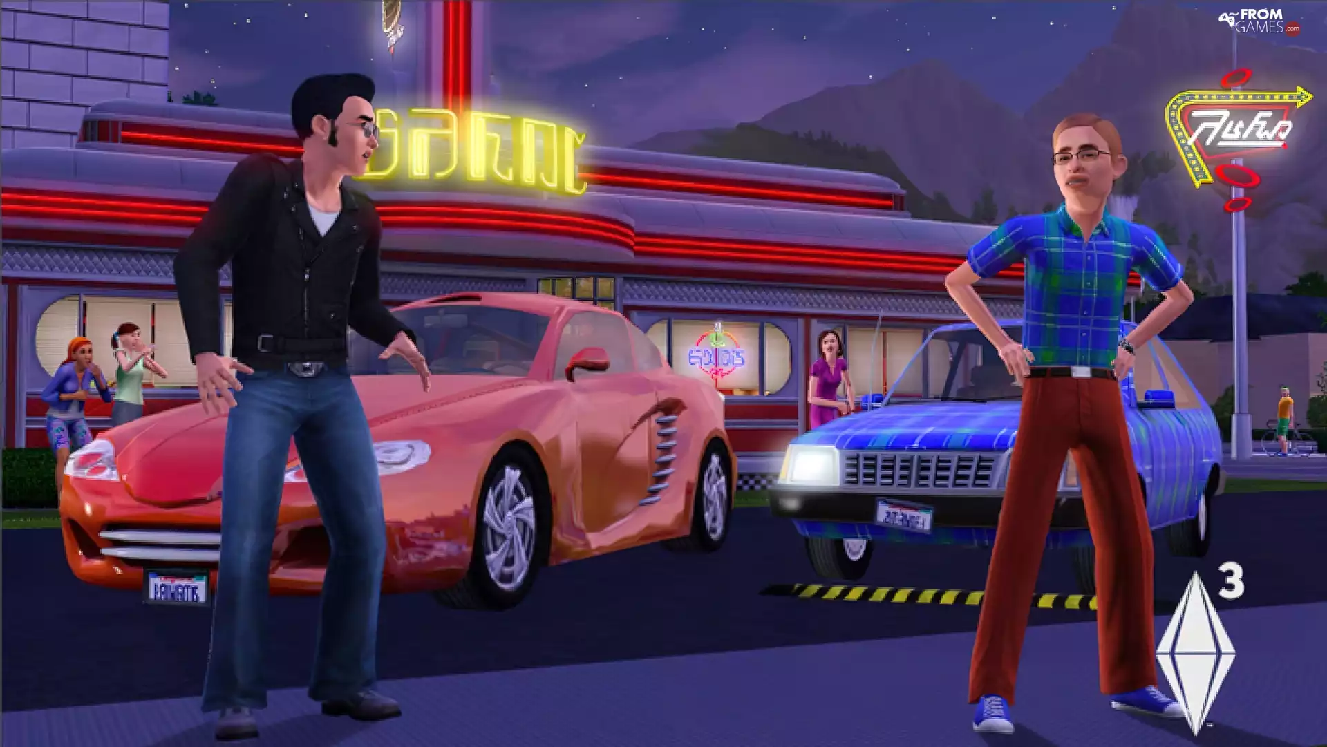 cars, The Sims 3, Restaurant