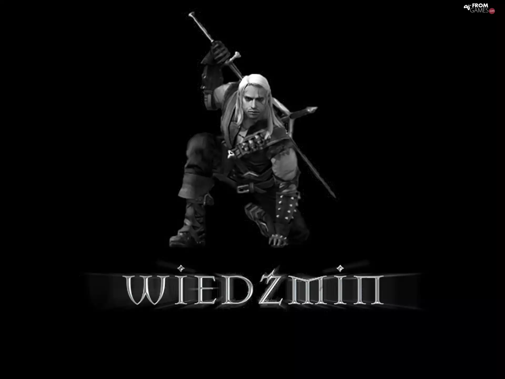a man, fighter, the witcher, sword