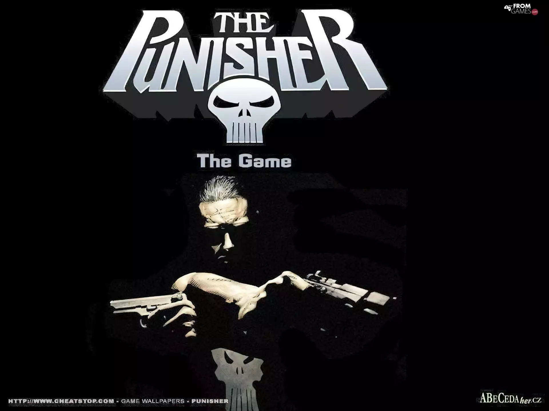 a man, face, The Punisher, Weapons