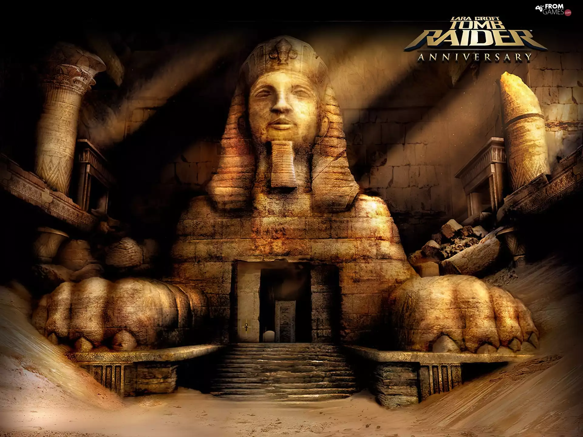 gate, Tomb Raider Anniversary, sphinx