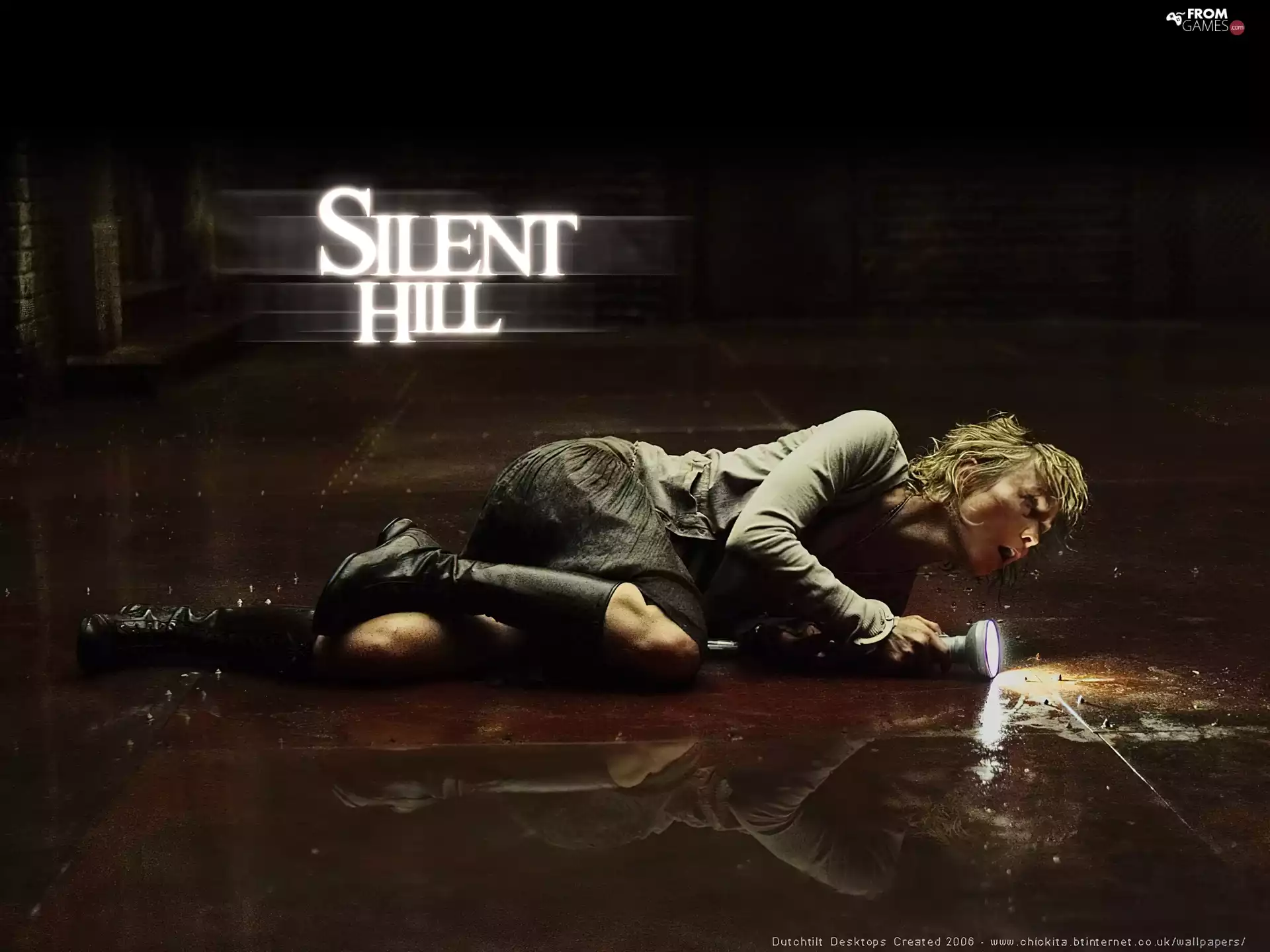 Silent Hill, lies, torch, Radha Mitchell