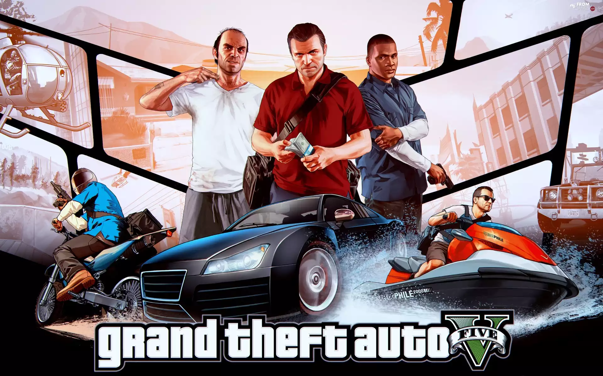 Grand Theft Auto V, Franklin, Michael, Trevor