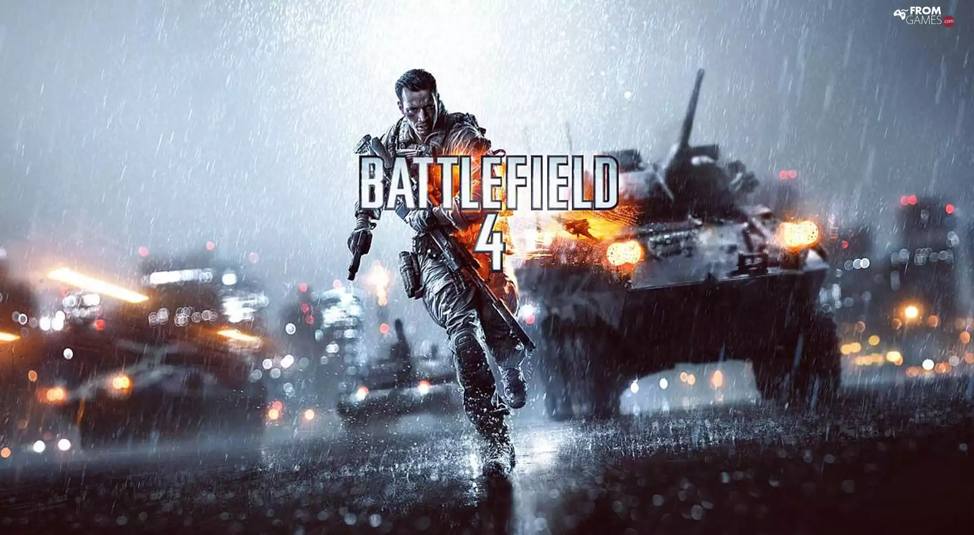Rain, Weapons, soldier, vehicles, Battlefield 4