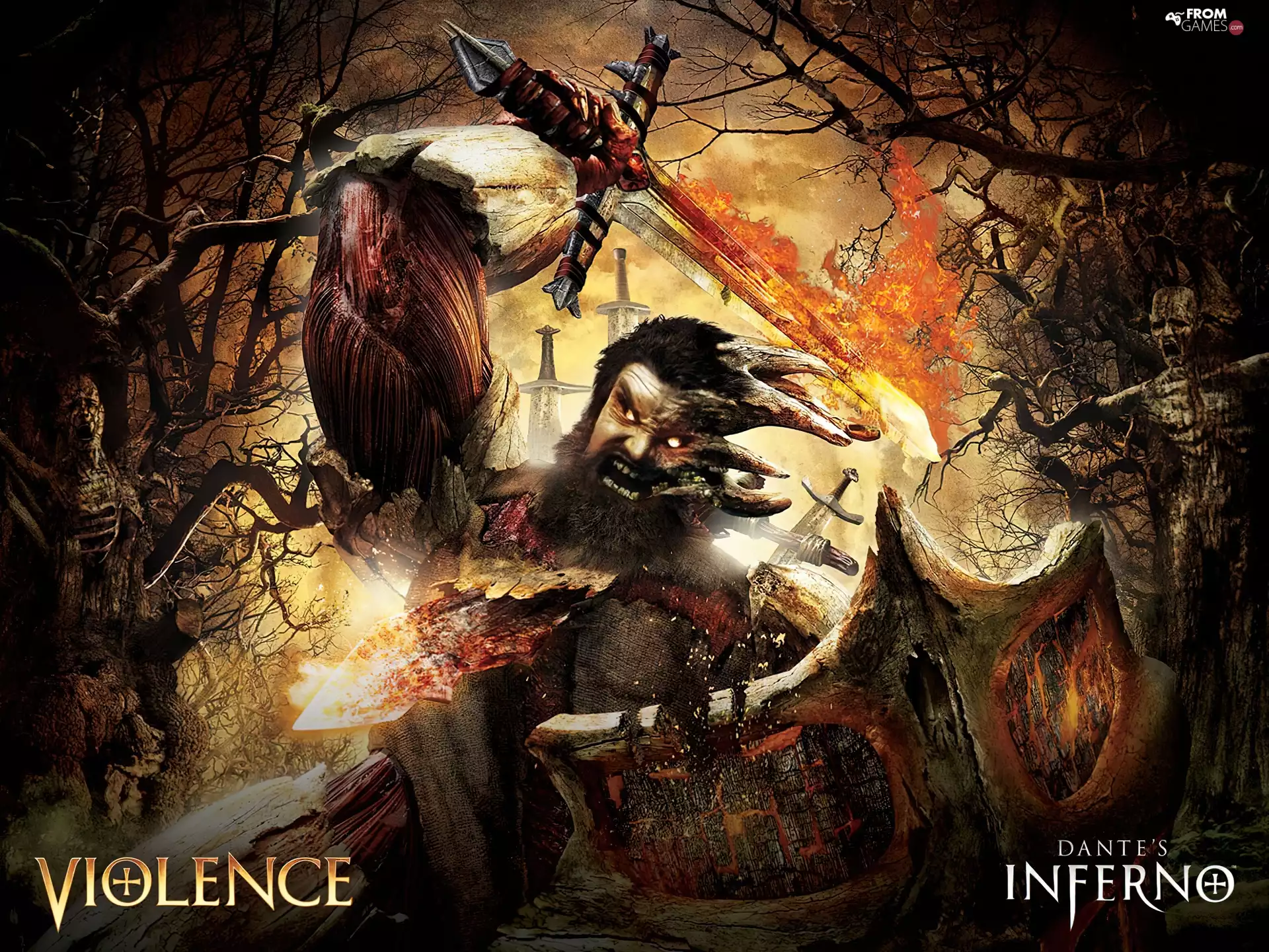 sword, Dantes Inferno, Violence