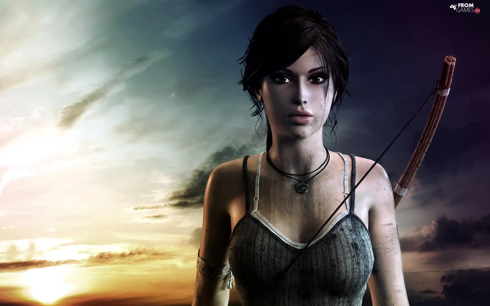 Tomb Raider, Bow, warrior, Lara Croft