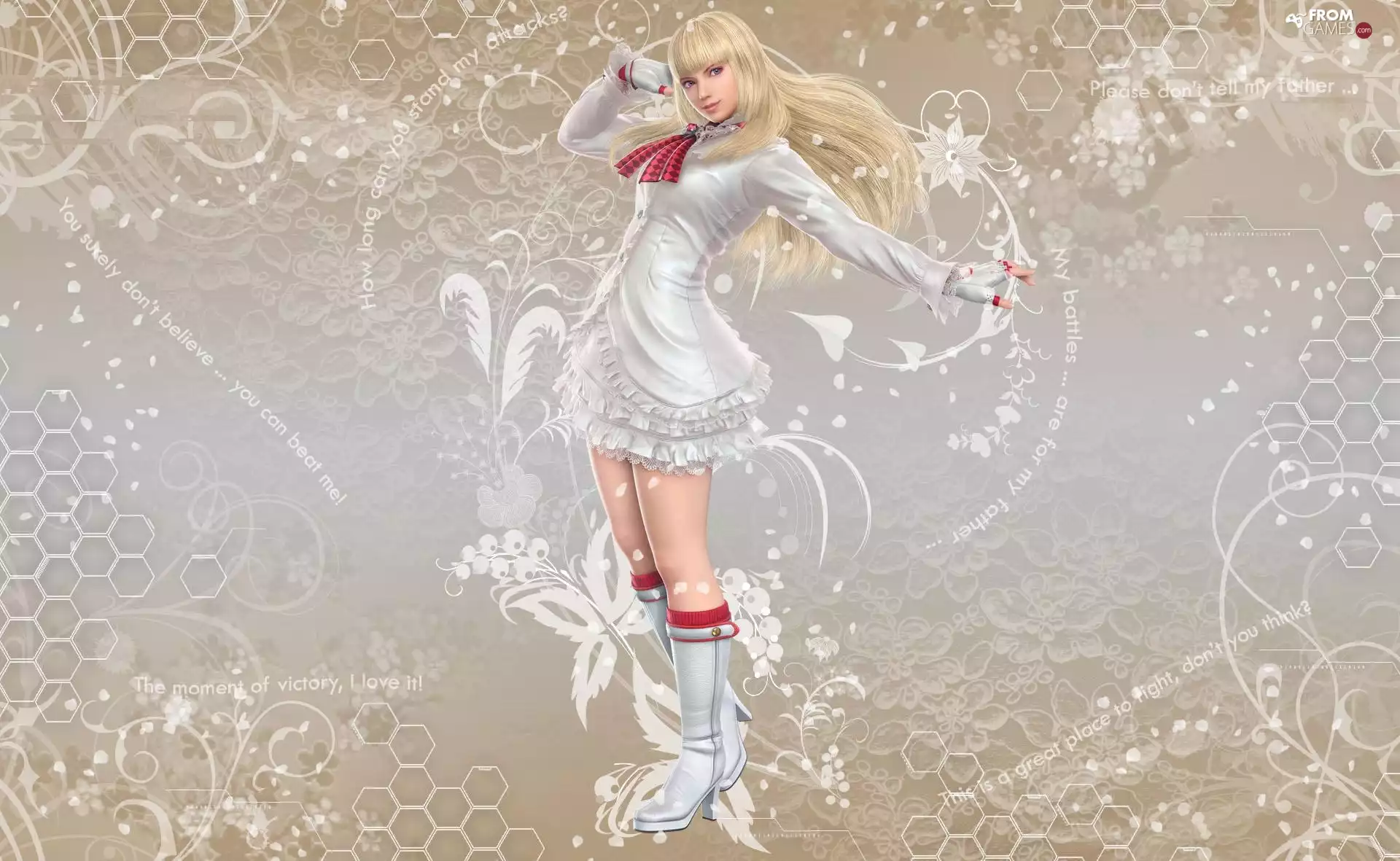 lily, White, Flowers, Tekken 6