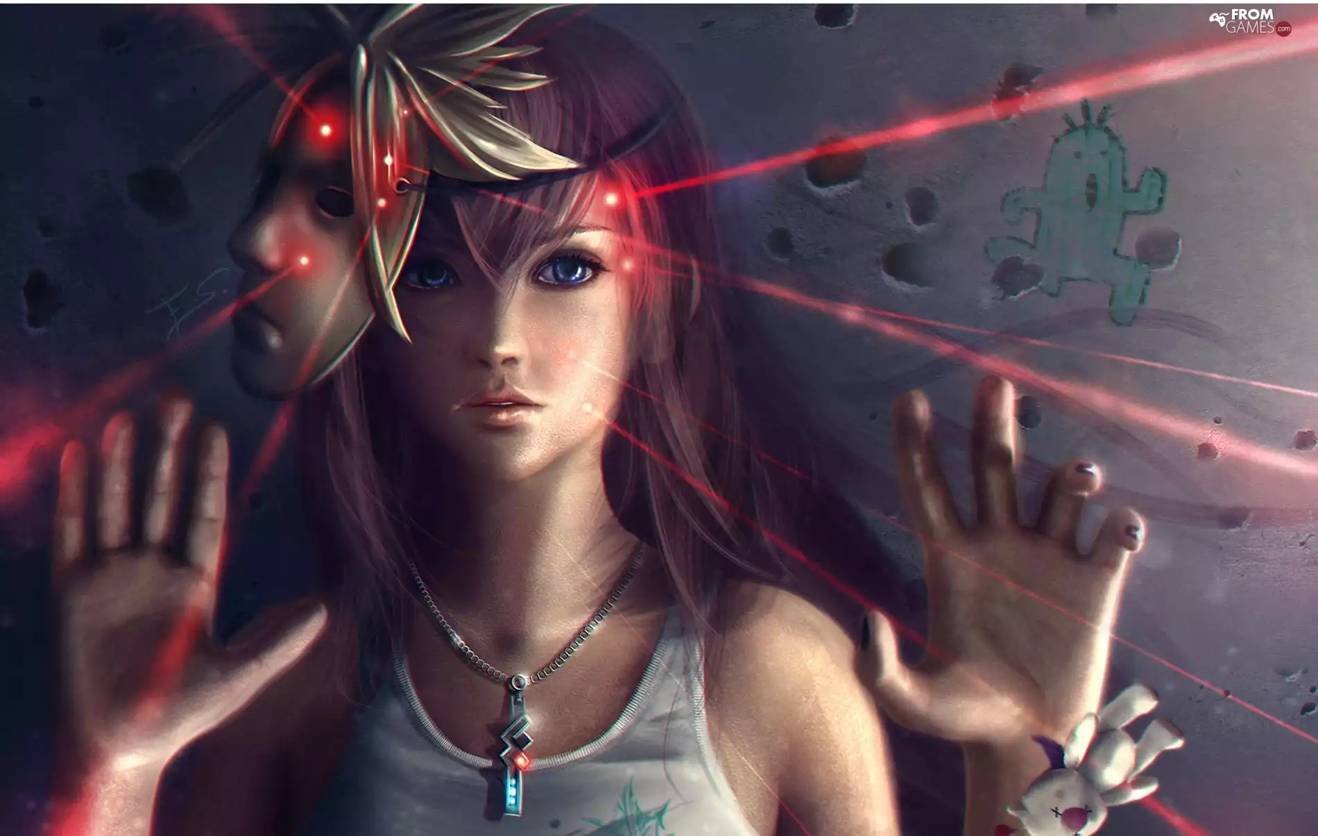 game, Women, Mask, Final Fantasy