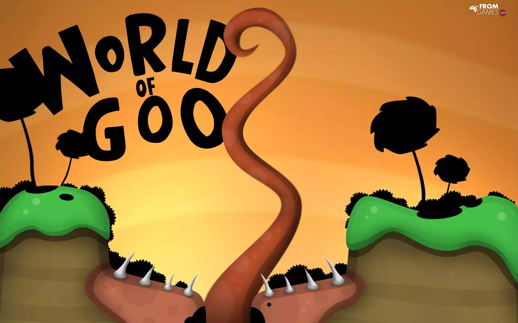 hills, World of Goo, mouth