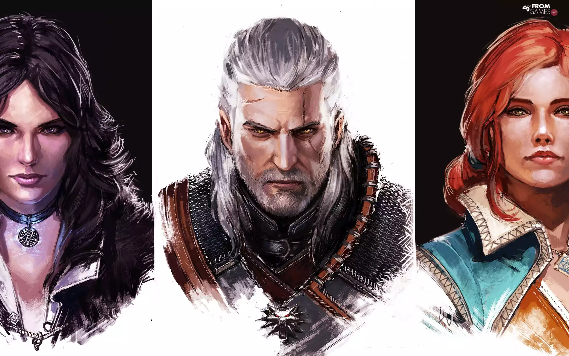 Triss Merigold, the Games, Geralt of Rivia, faces, Yennefer from Vengerberg, The Witcher 3