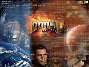 Doom 3, land, Planet, Characters