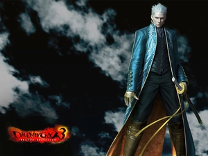 Devil May Cry, a man, sword, form